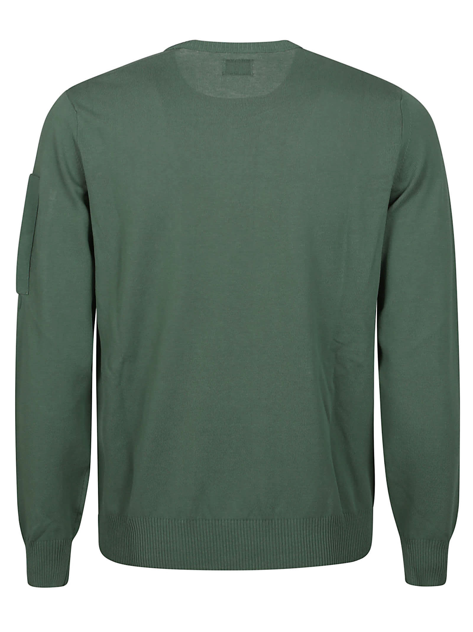 Shop C.p. Company Sweater In Duck Green