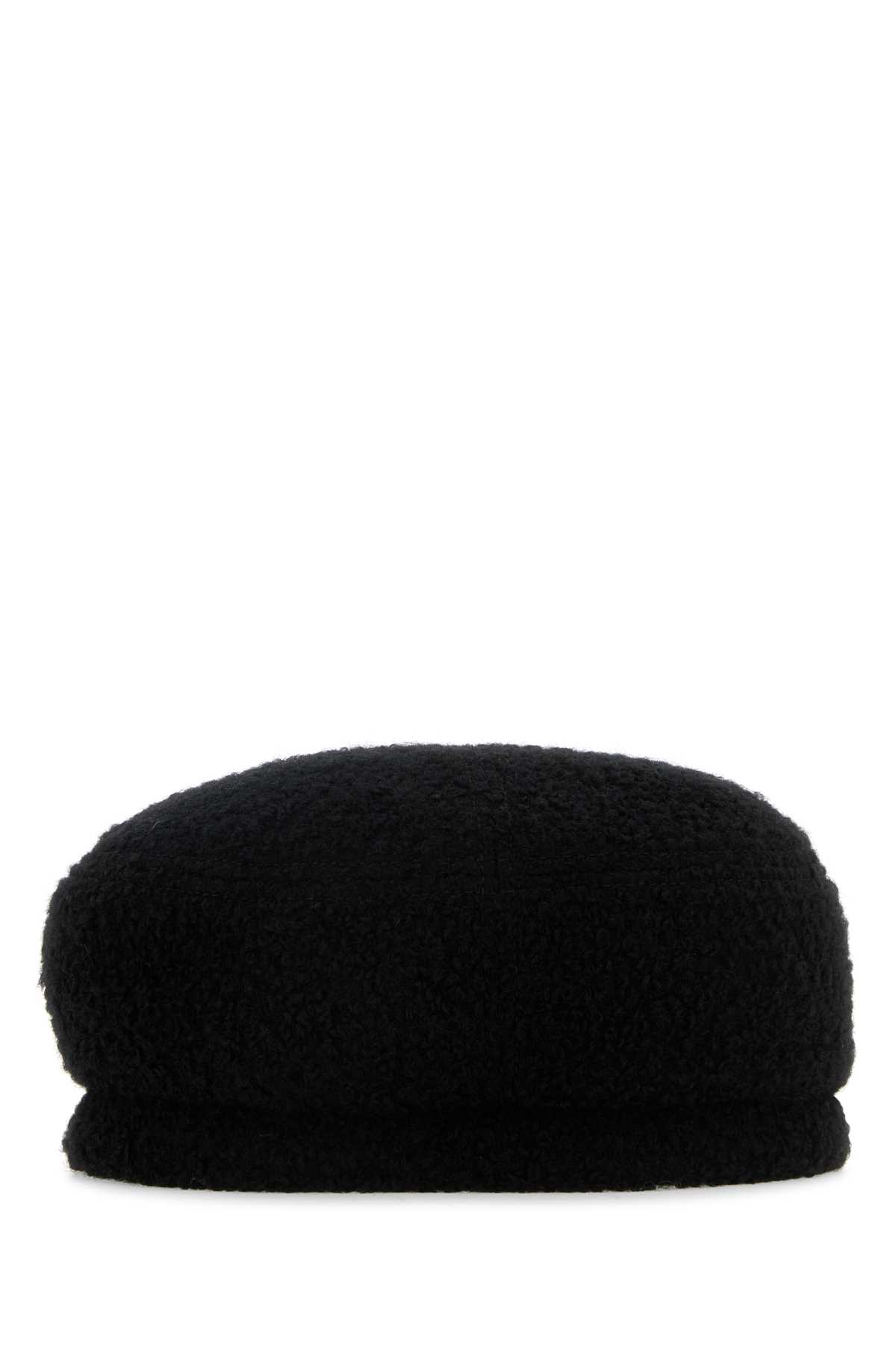 Helen Kaminski Black Teddy Fabric Hailie Hat In Black