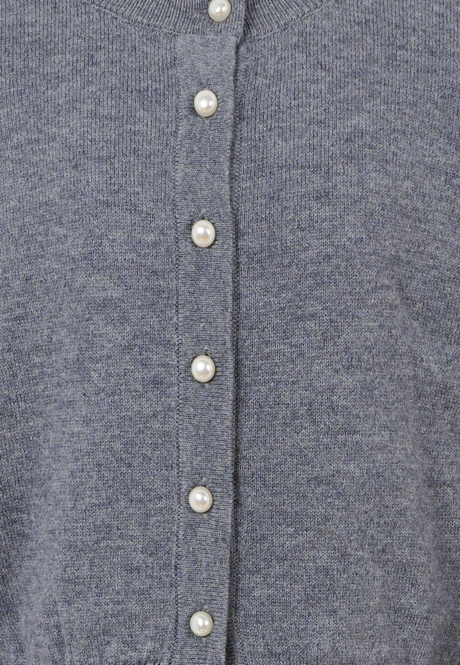 Molo Grey Cardigan For Girl In Gray