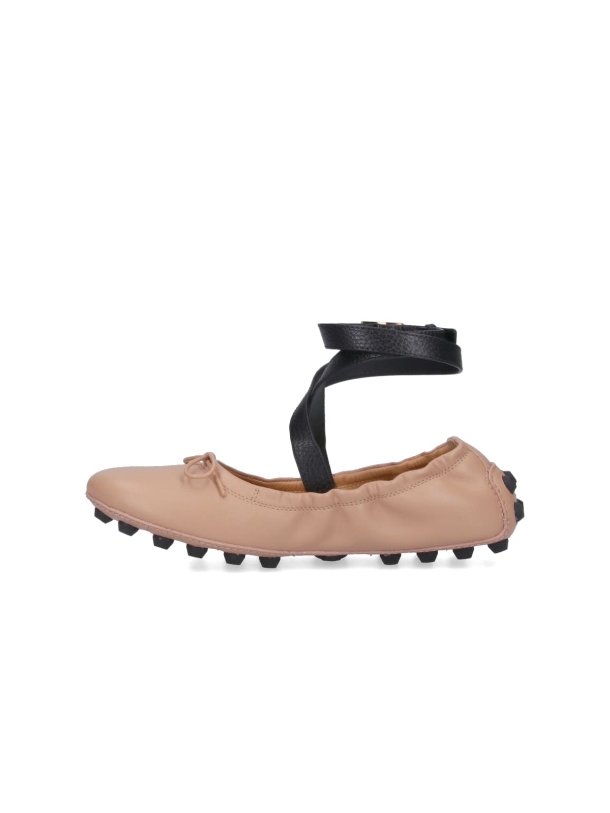 Shop Tod's Gommino Ballet Flats In Pink