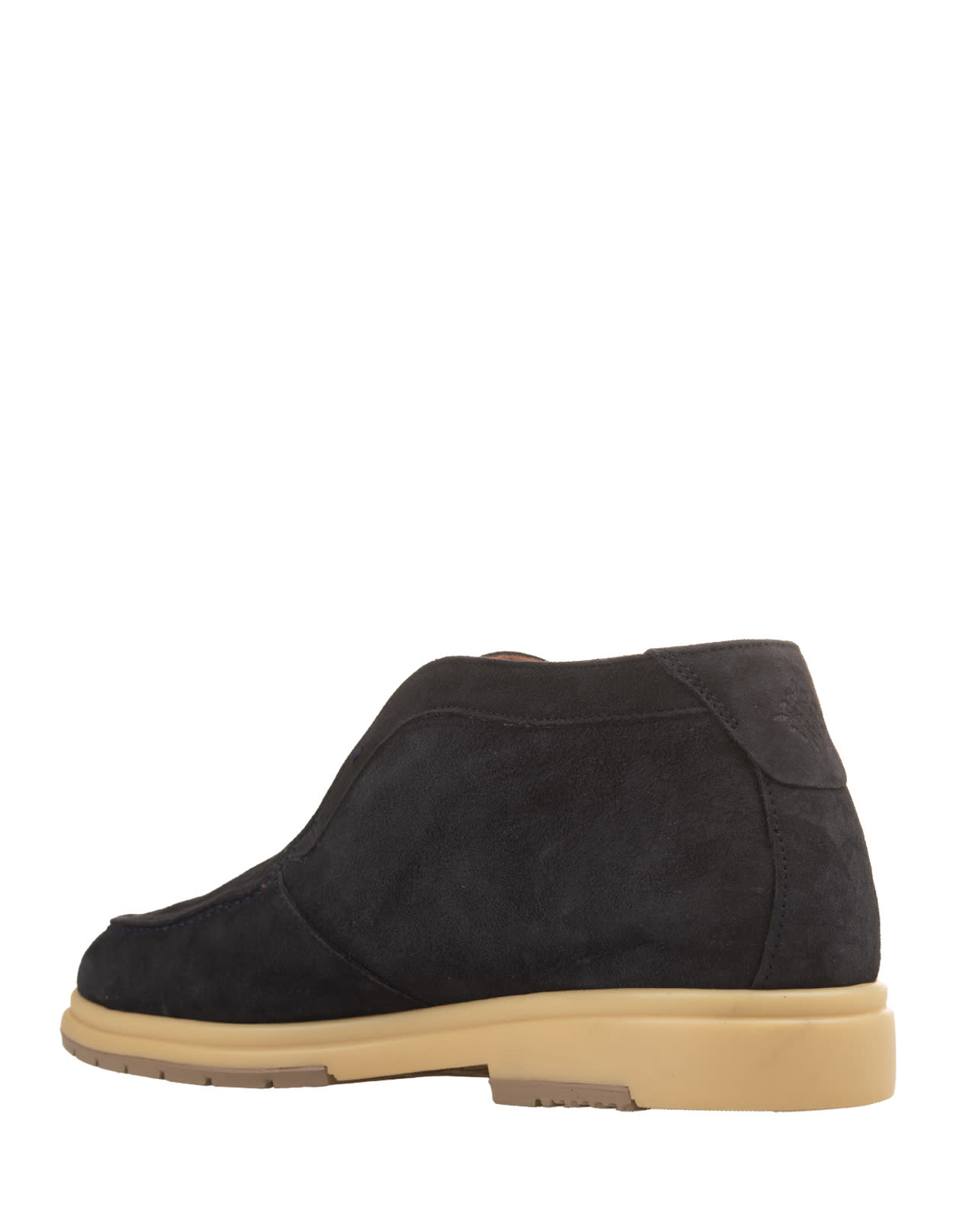 Shop Andrea Ventura Oyster Nuvolari Ankle Boots In Charbon-ivory In Black