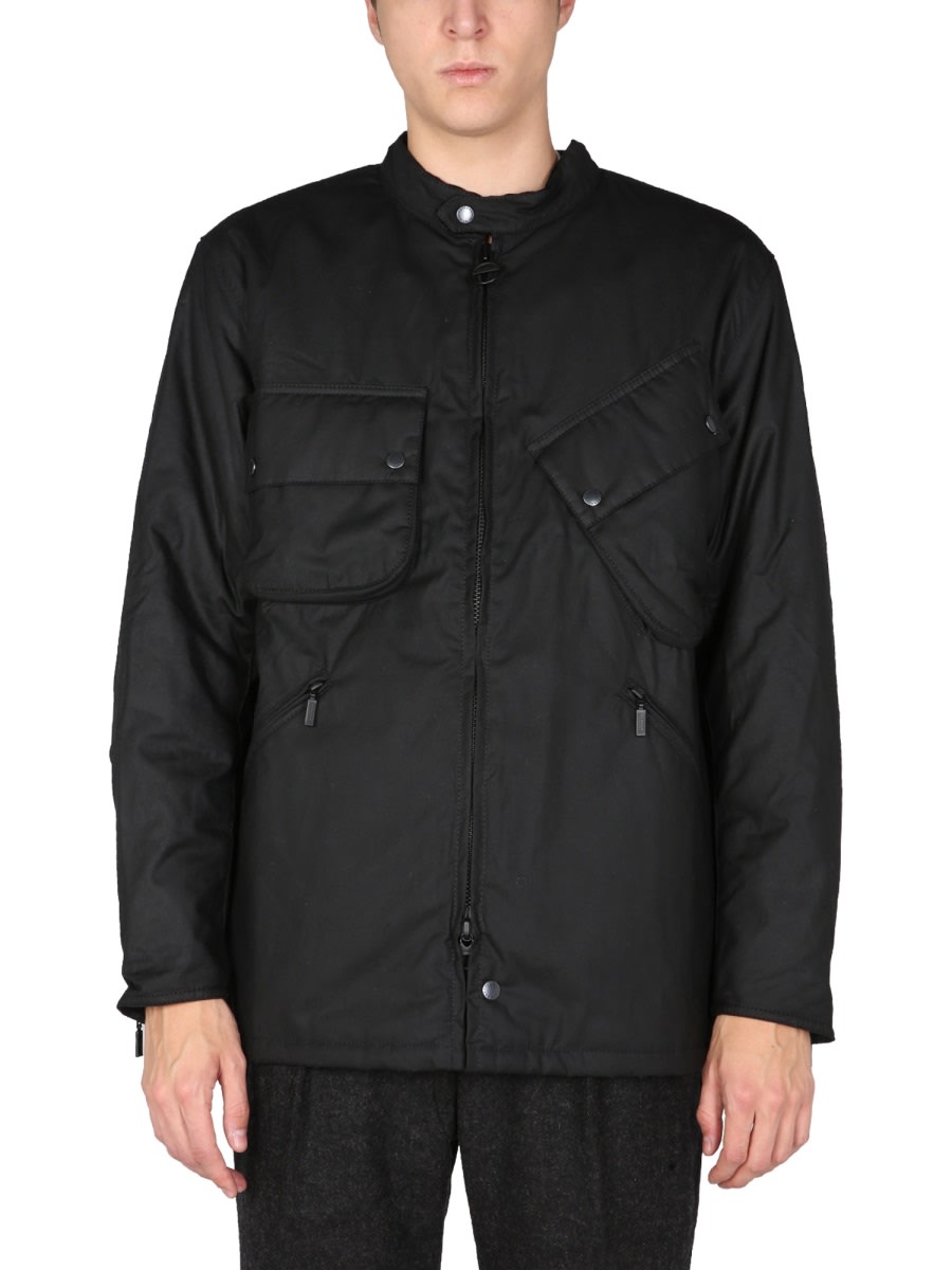 Barbour Multi-pocket Zip-up Jacket In Black