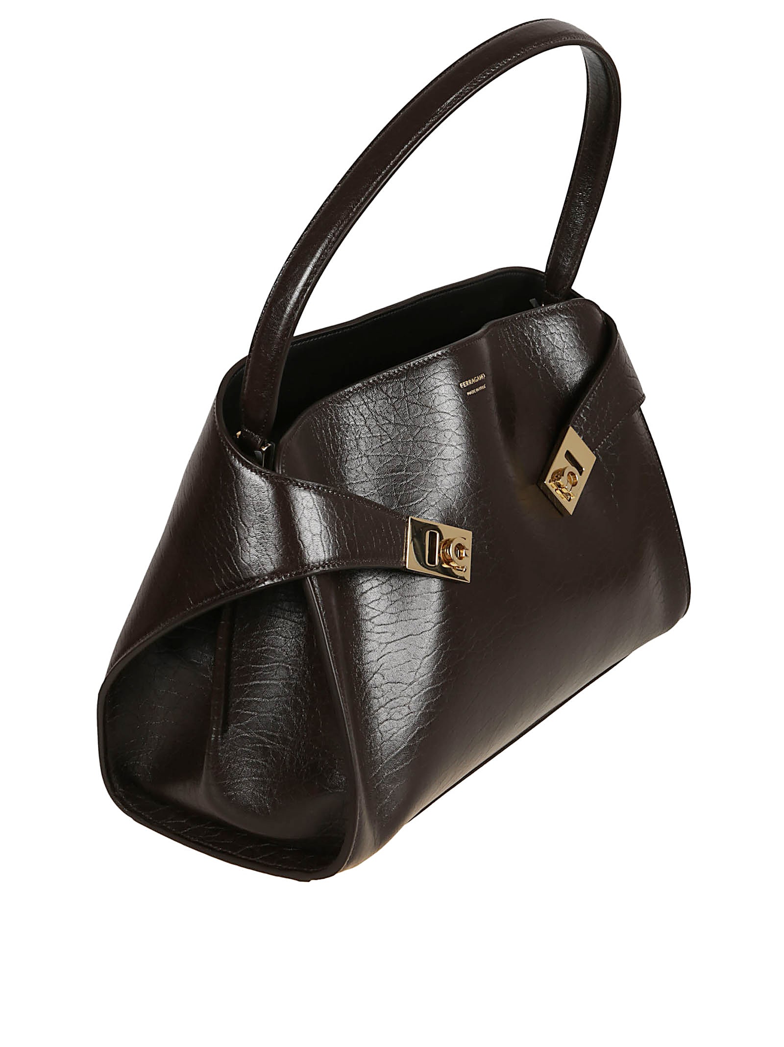 Ferragamo Hug Soft Shoulder Bag In Black