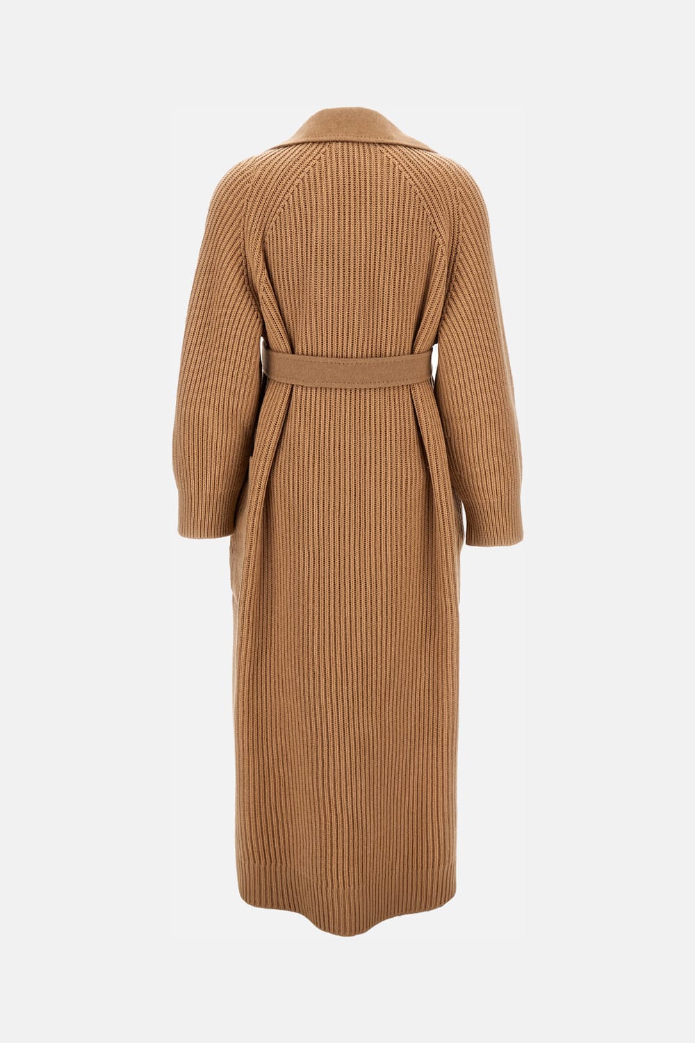 Max Mara Long Coat In Gold