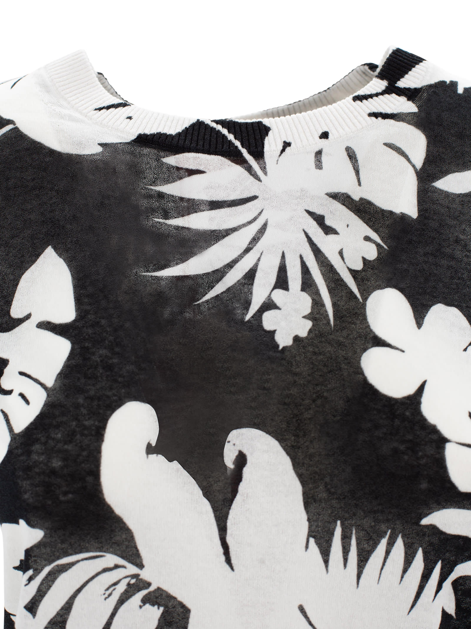 Max Mara Jersey With Print In Black