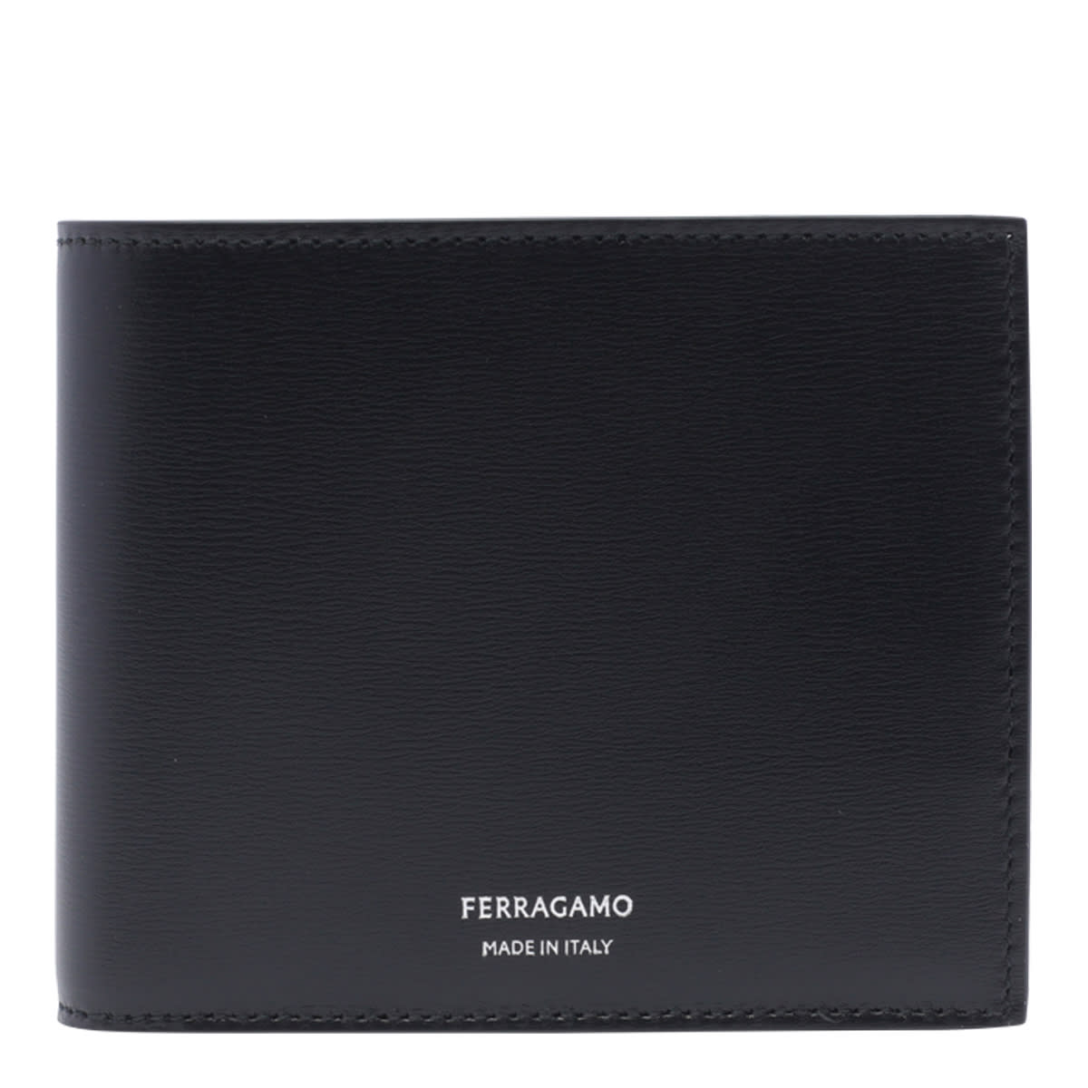 Shop Ferragamo Logo Wallet In Black