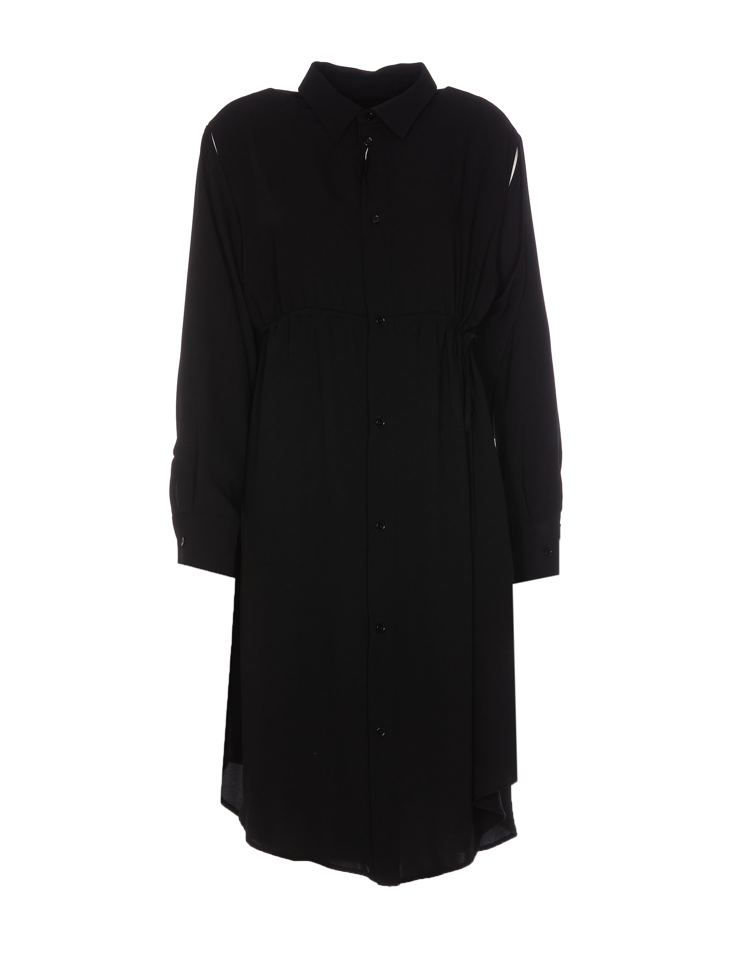 Mm6 Maison Margiela Shirt Dress In Black