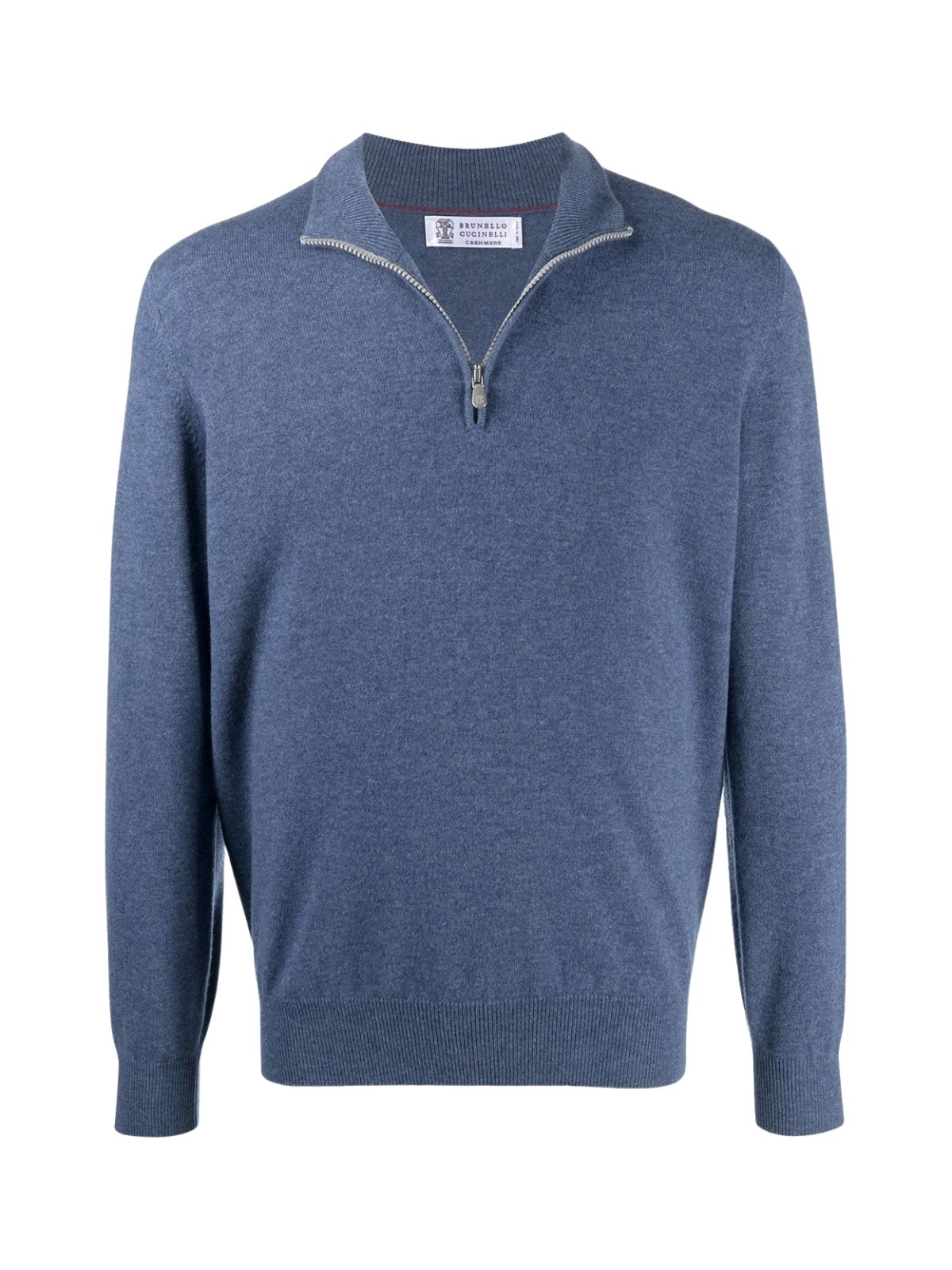 Brunello Cucinelli Cashmere High Neck L/s Sweater W/zip