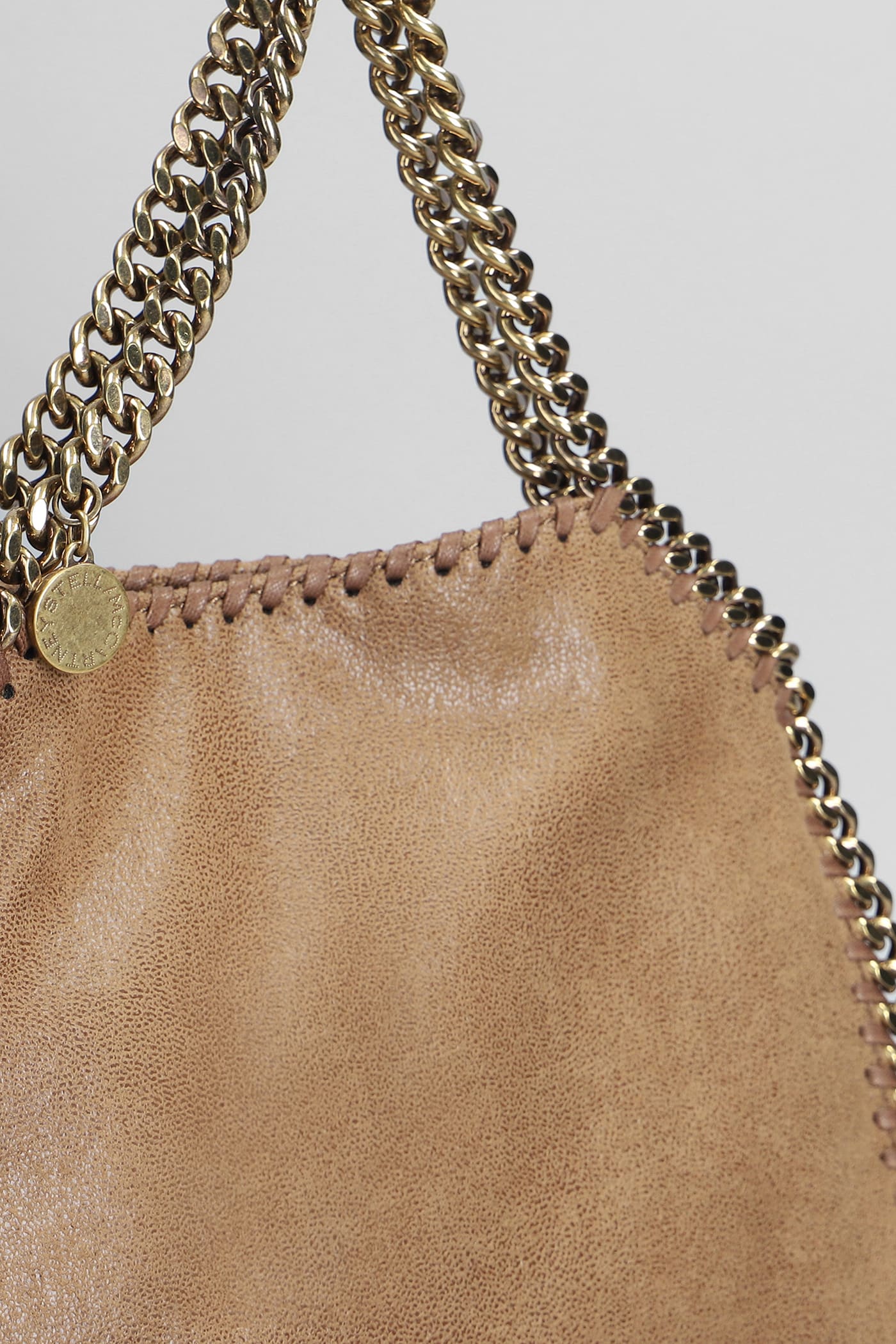 Stella Mccartney Falabella Shoulder Bag In Brown Polyester In Brown