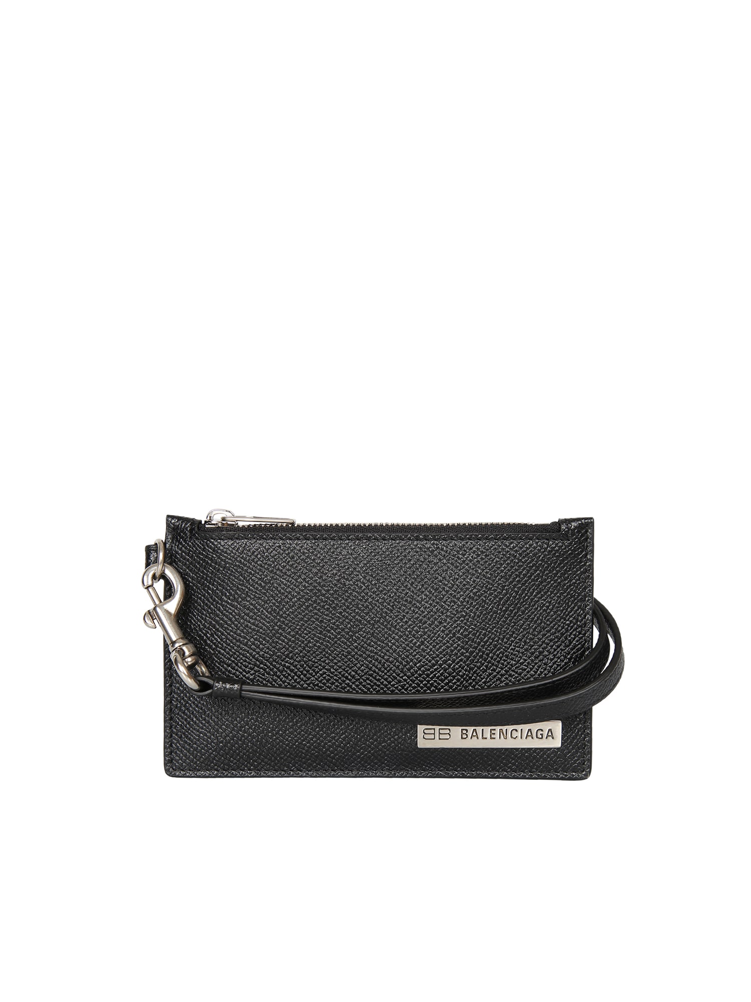 Balenciaga Branded Card Holder In Black ModeSens
