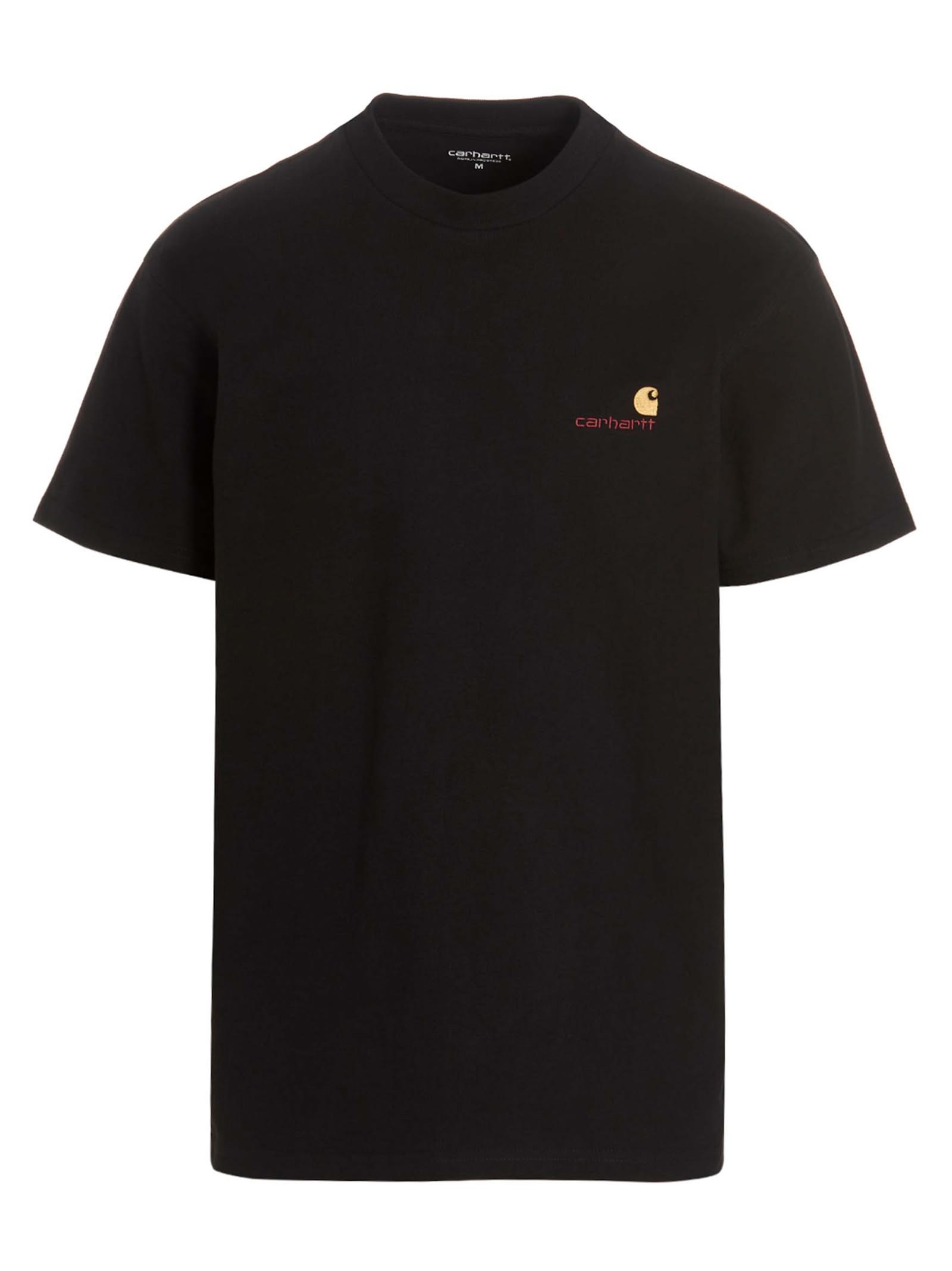 Carhartt American Script T-shirt In Black