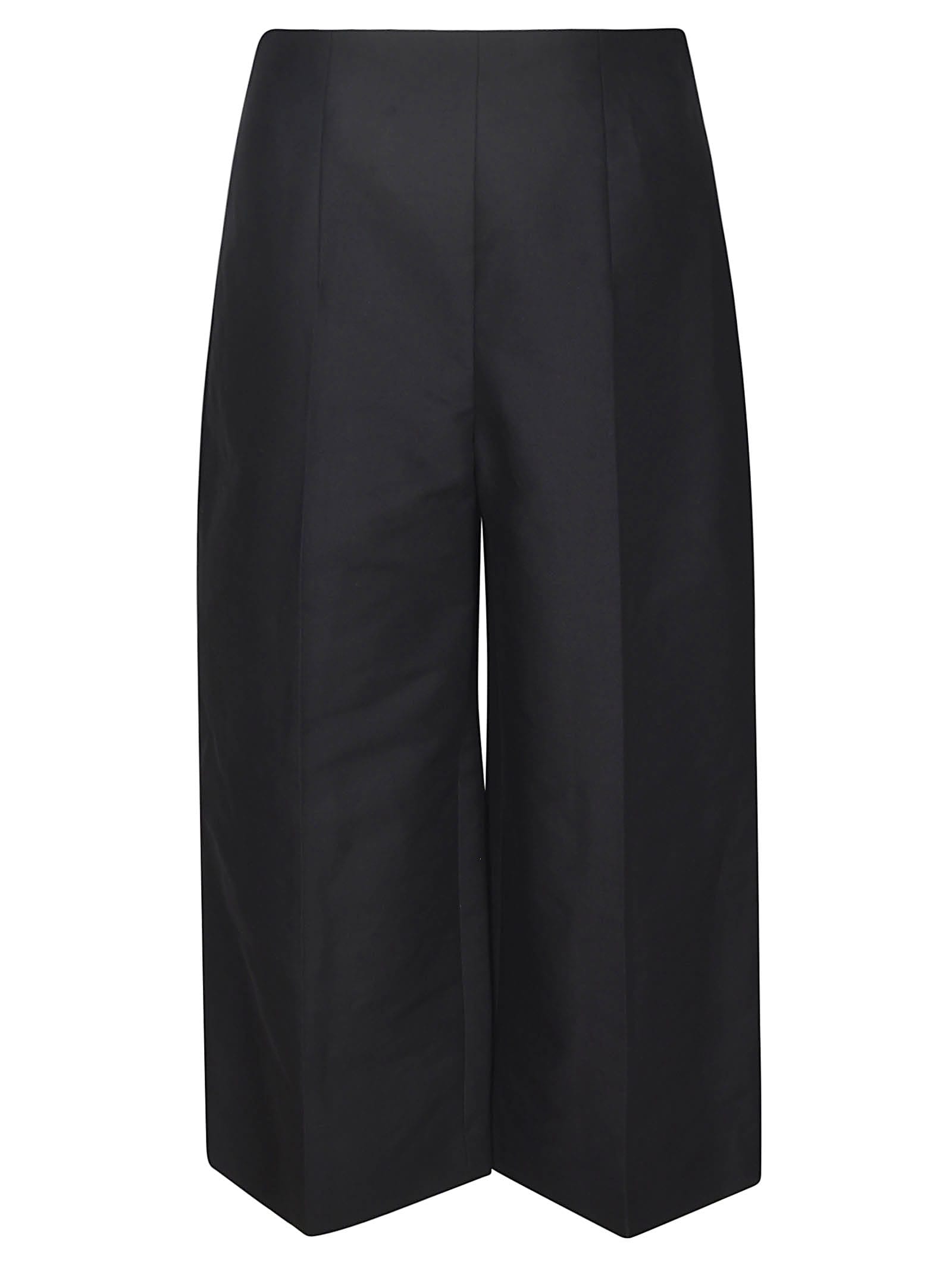 Shop Marni Cropped Trousers In Black