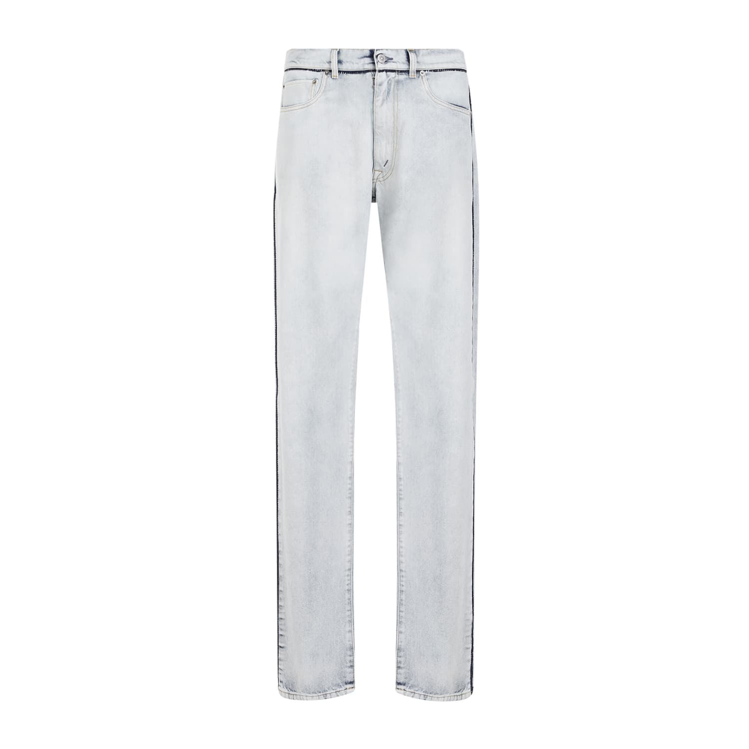 Shop Maison Margiela 5 Pockets Jeans In Icy Slip