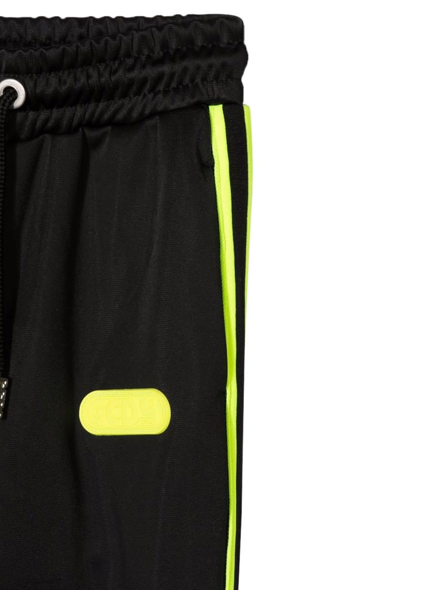 Gcds Triacetate Pants Boy In Black