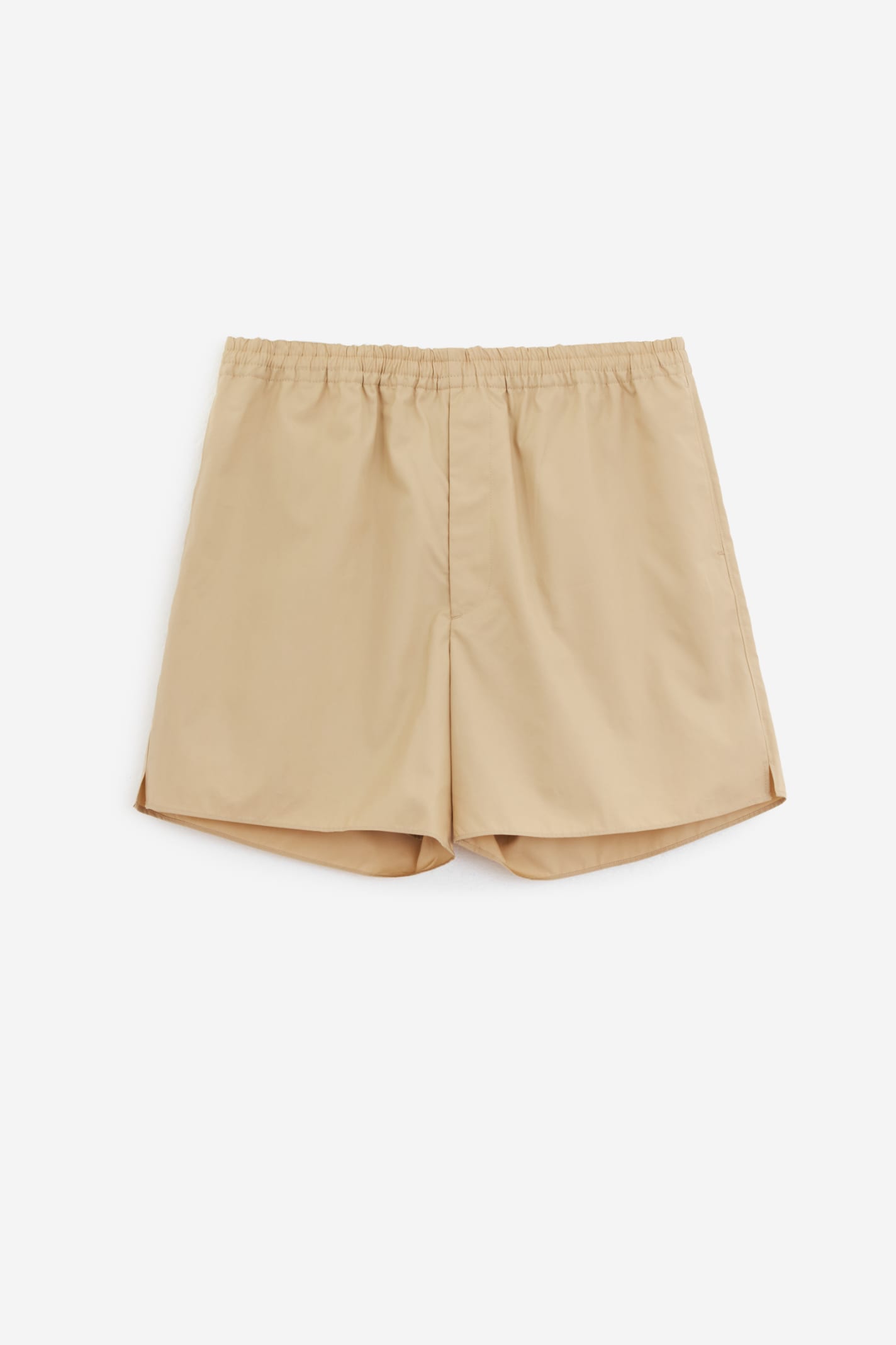 Shop Auralee Shorts In Beige