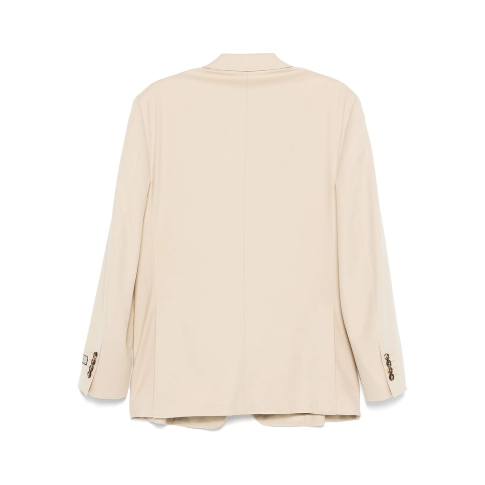 Canali Long Sleeve Blazer In Neutral