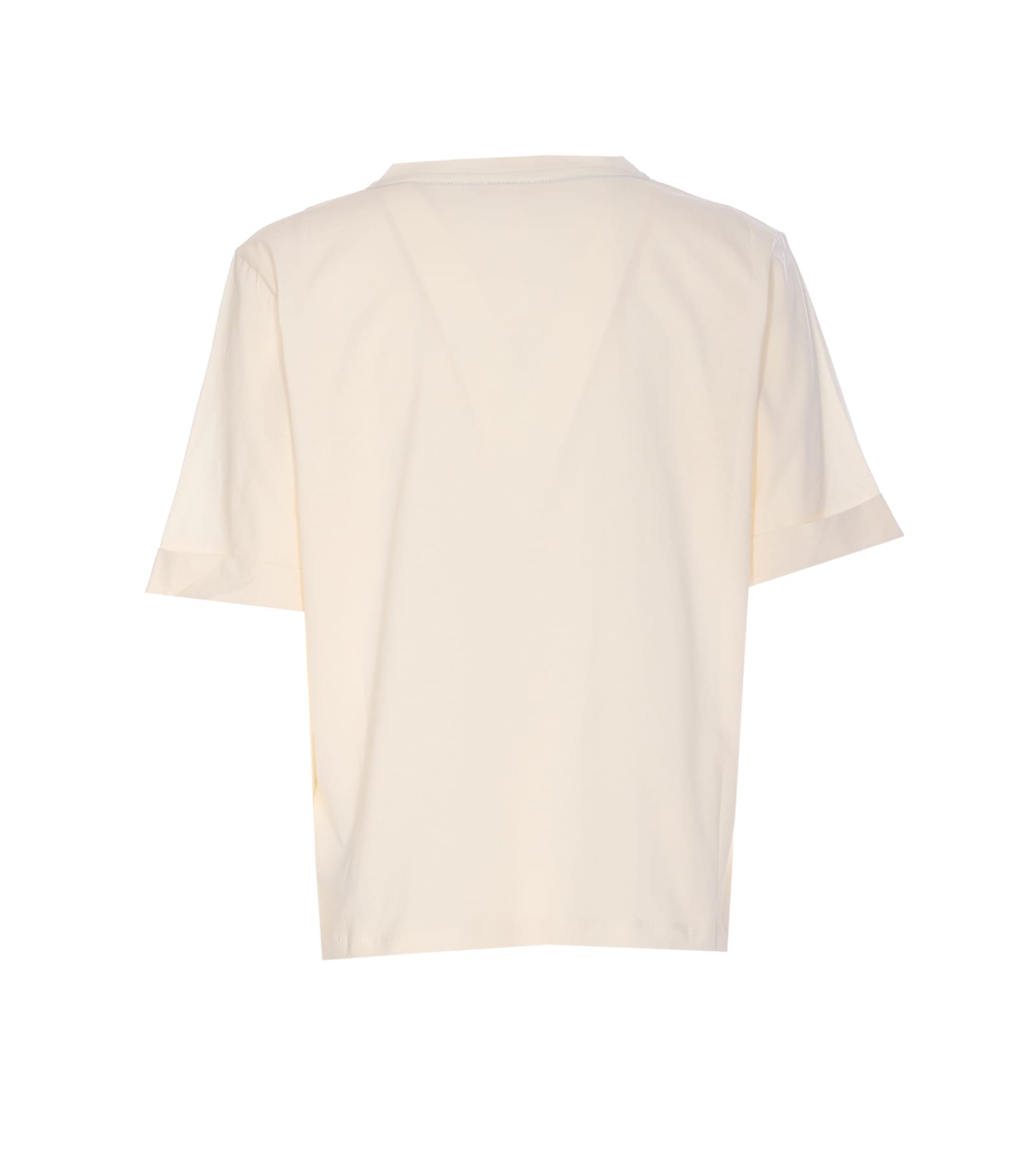 Liu •jo V-neck Short Sleeves T-shirt In White