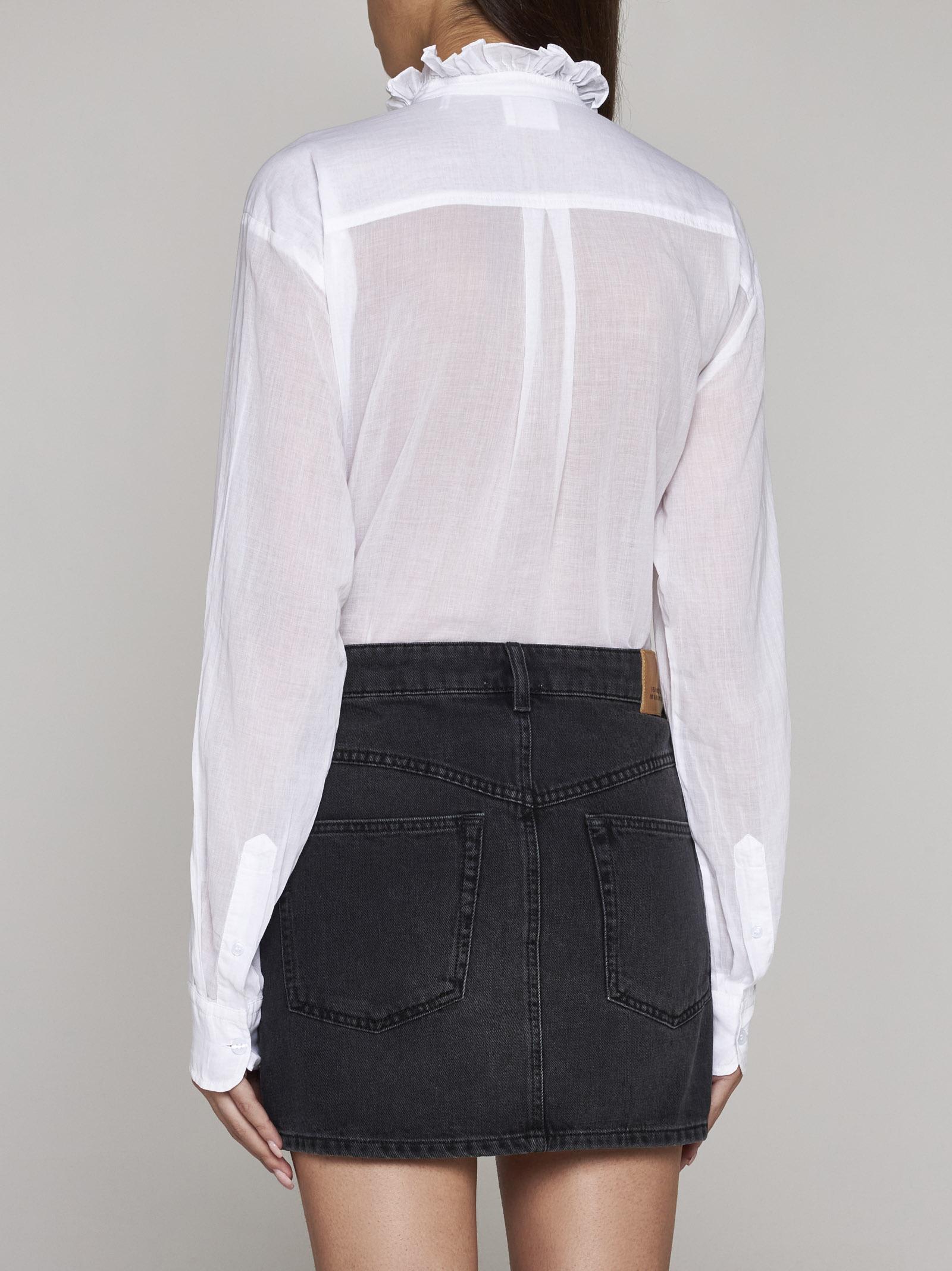 Shop Marant Etoile Vesna Denim Miniskirt In Black