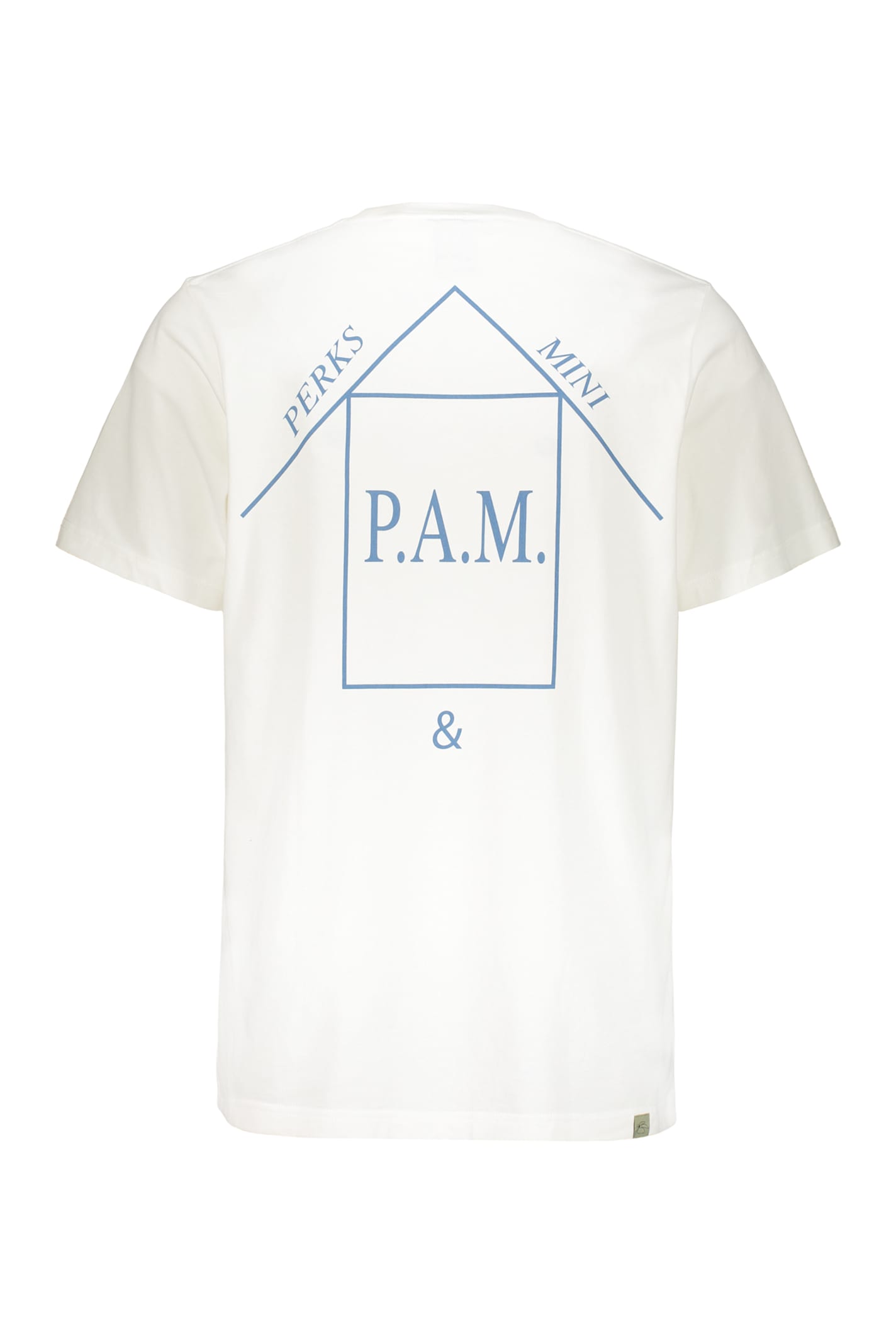 Perks And Mini Printed Cotton T-shirt In Neutral