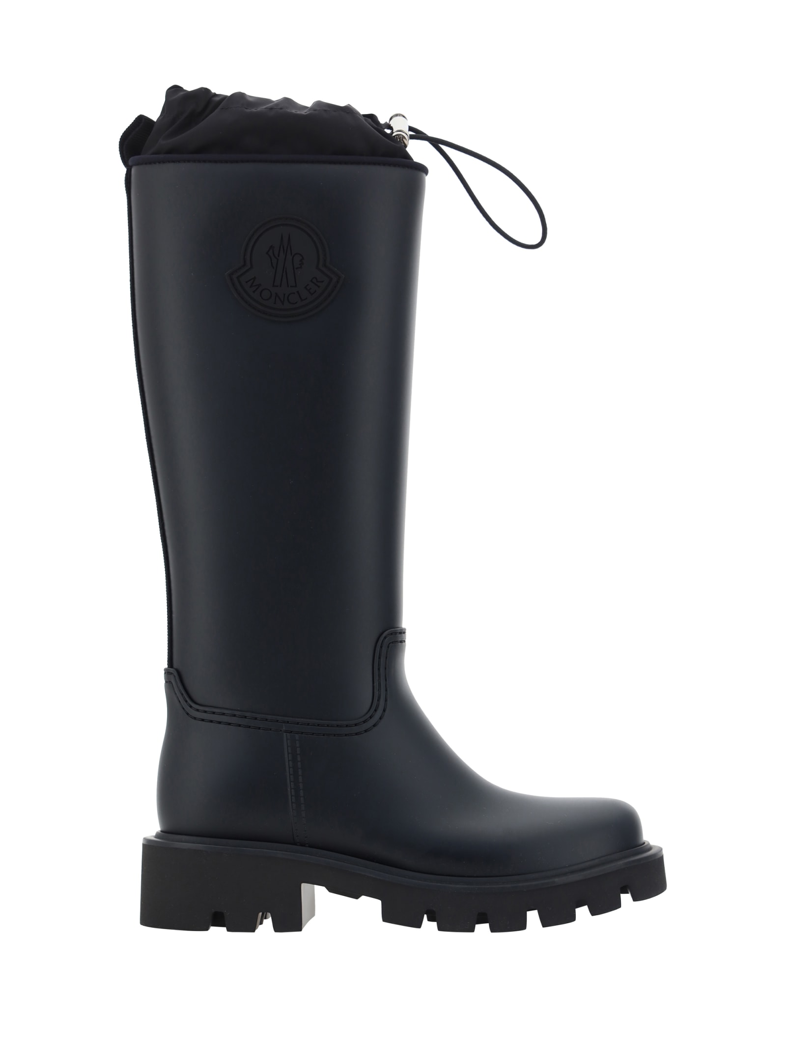 Shop Moncler Kickstream Rain Boots In Black