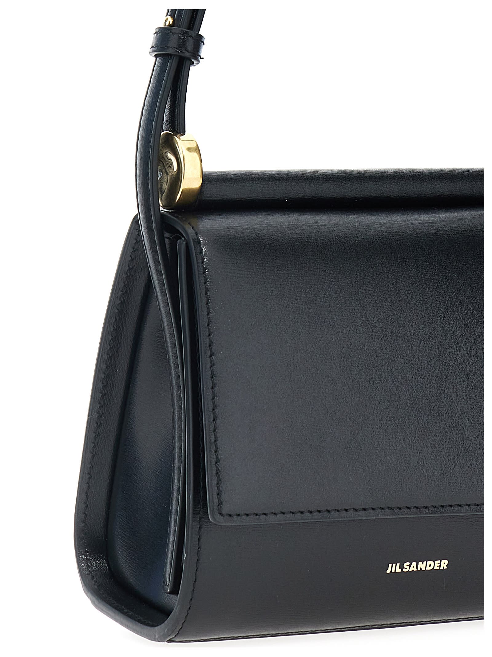 Shop Jil Sander Ghost Mini Shoulder Bag In Black