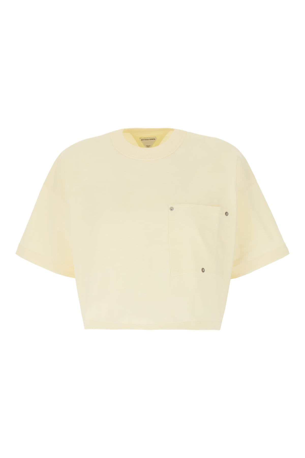 Shop Bottega Veneta Ivory Cotton Oversize T-shirt In 9071