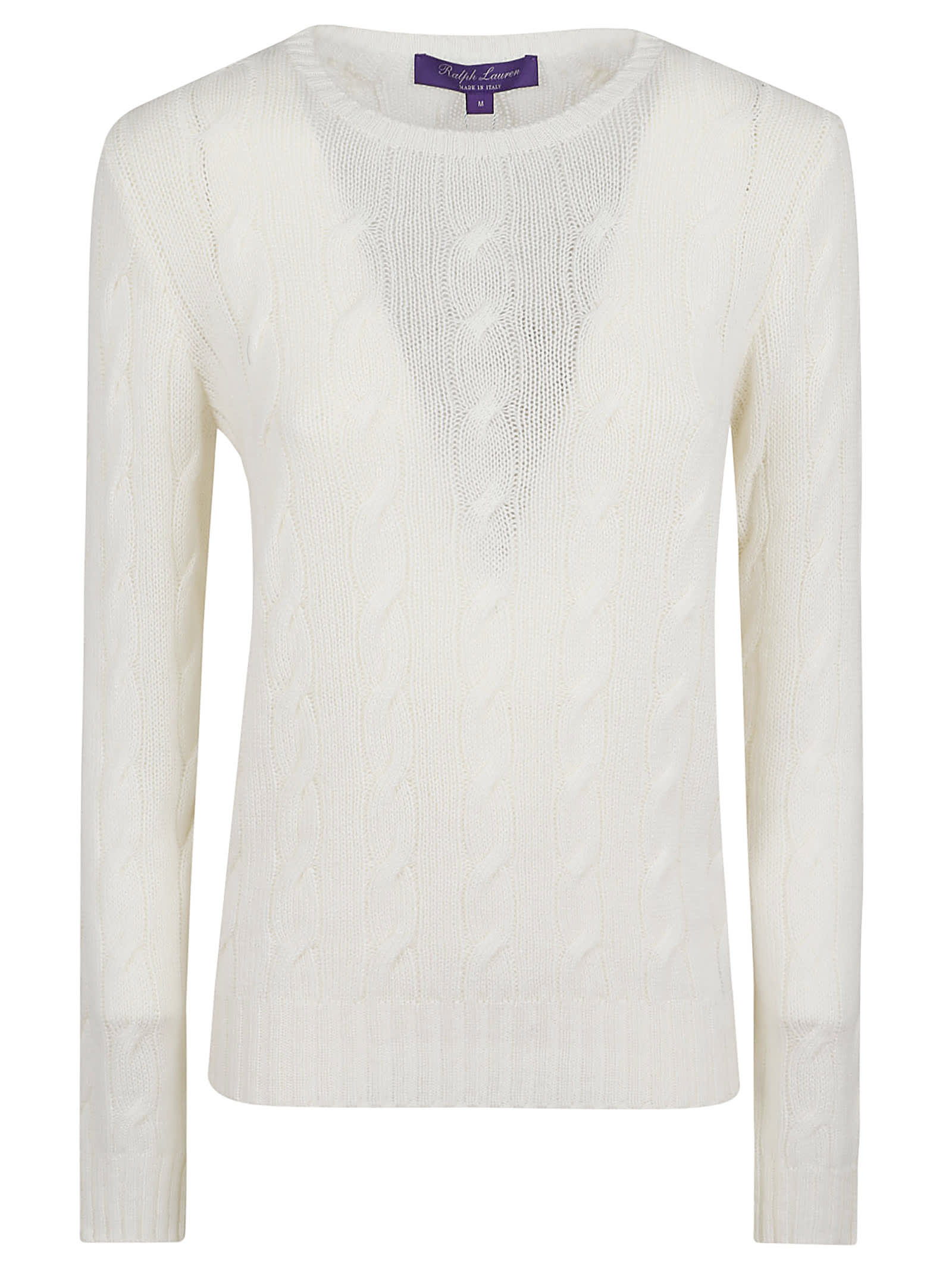 Shop Ralph Lauren Ls Cn-long Sleeve-sweater In Lux Cream