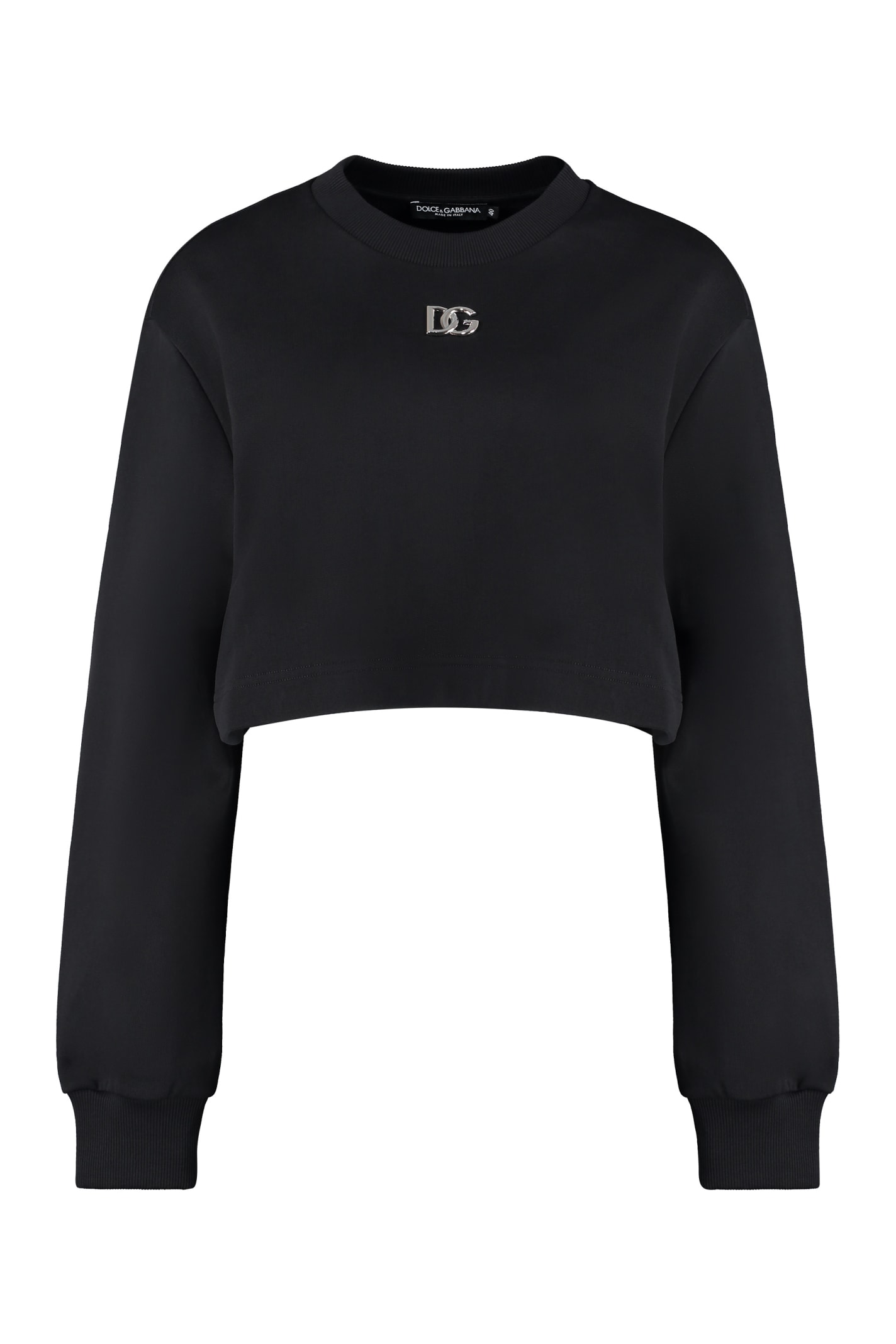 Dolce & Gabbana Cotton Crew-neck Sweatshirt With Logo