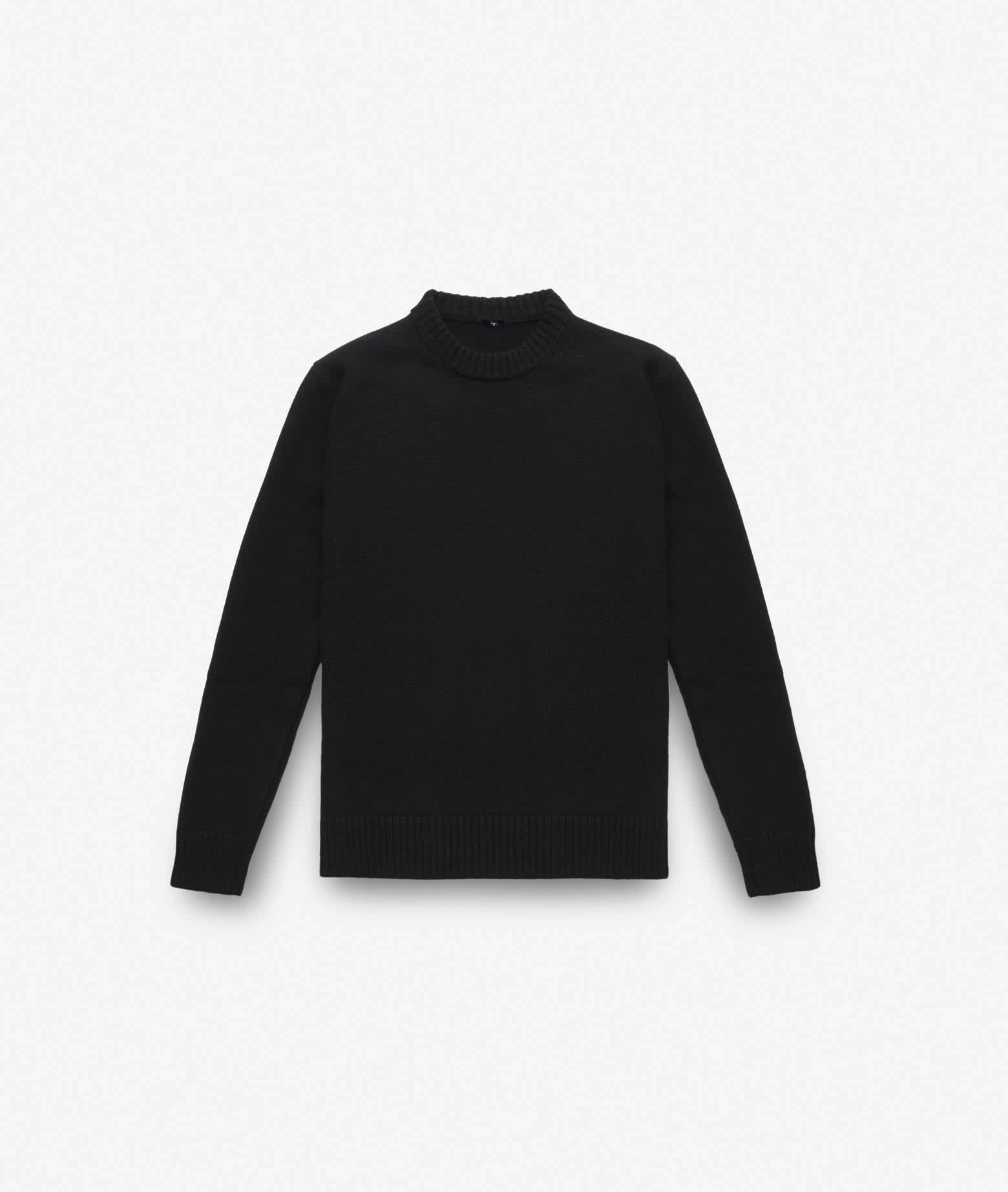 Larusmiani Crew Neck Sweater Diablerets Sweater In Black
