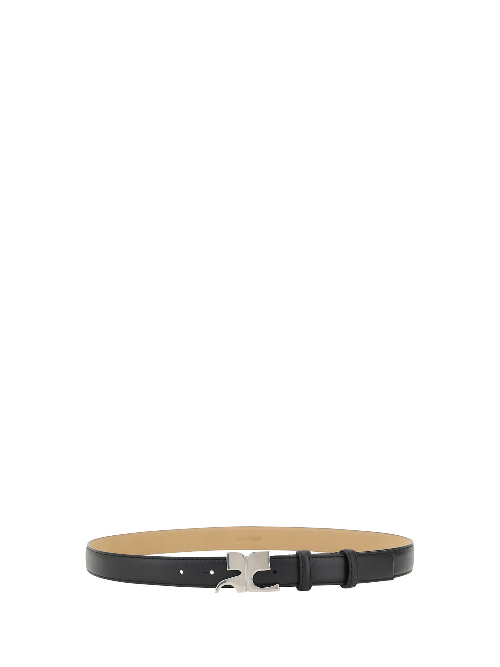 Shop Courrèges Belt With Logo Buckle