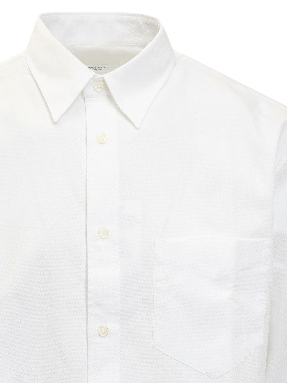 Cellar Door Collared Shirt With Pocket And Long Sleeves In 01