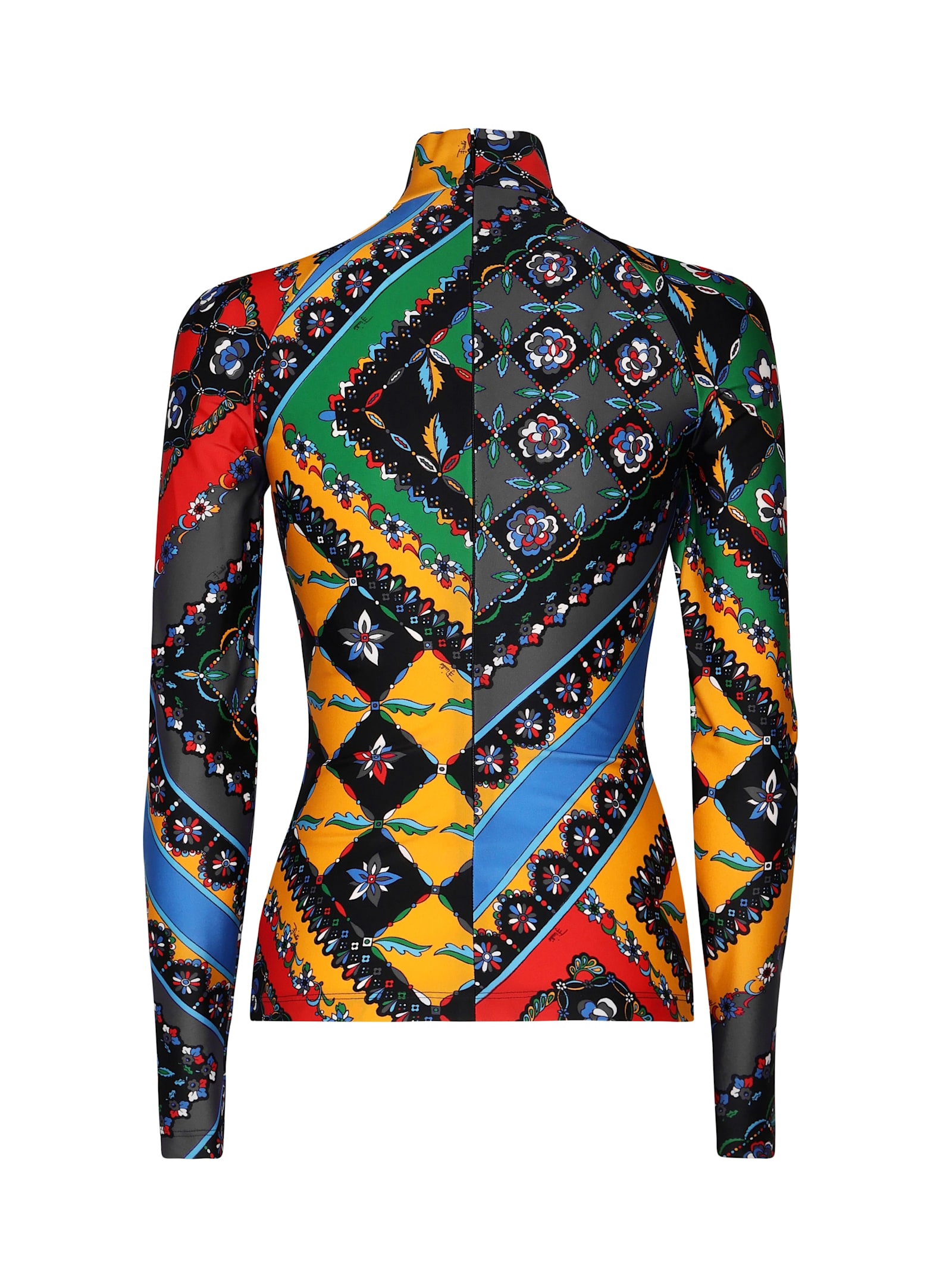 Shop Pucci Festa Knit In Multicolour