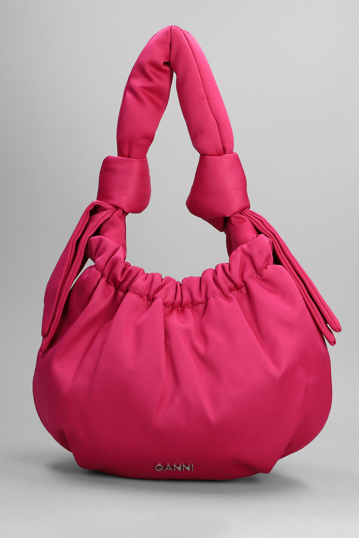 Ganni Hand Bag In Fuxia Polyester