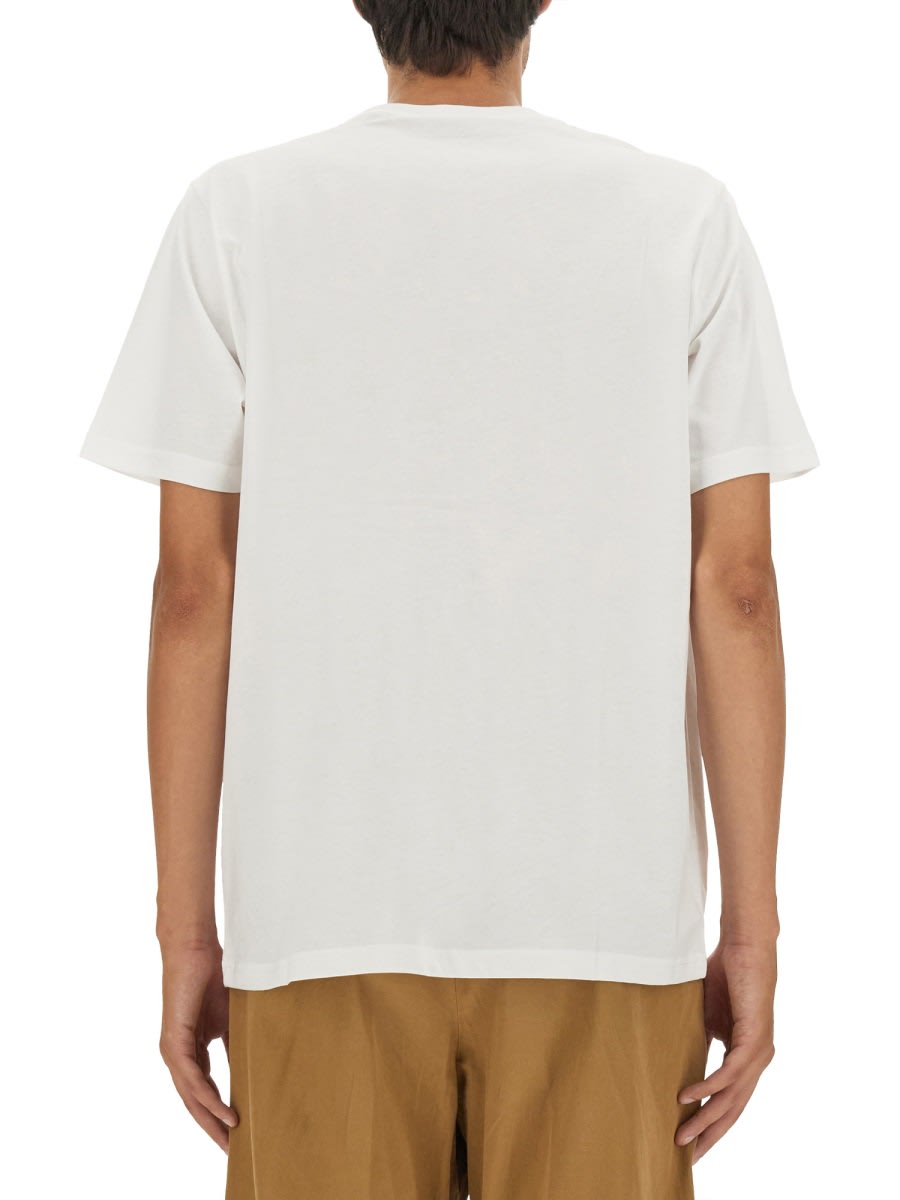 Shop Ps By Paul Smith Zebra Card T-shirt In White