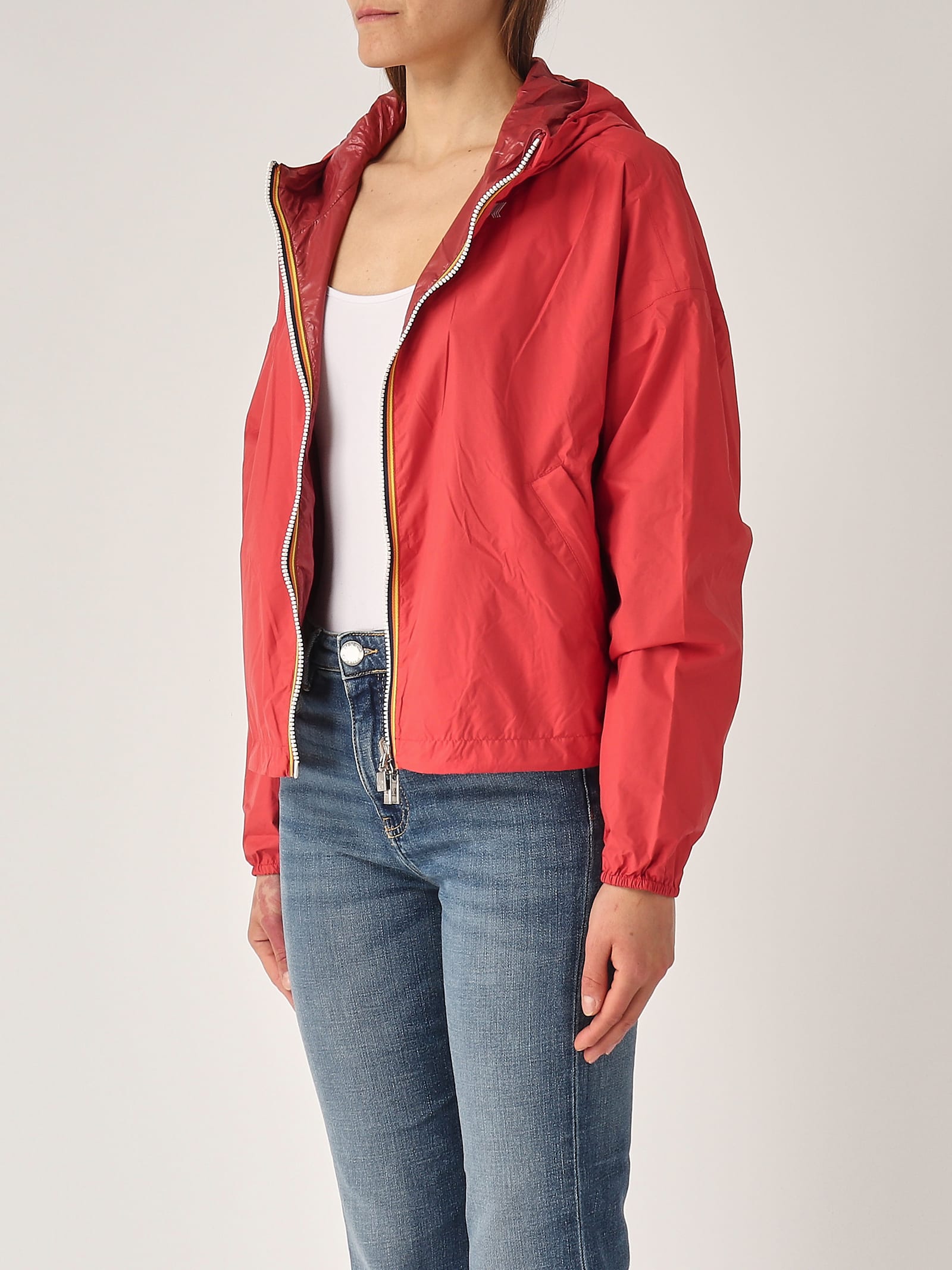 K-way Laurette Plus.2 Double Jacket In Red