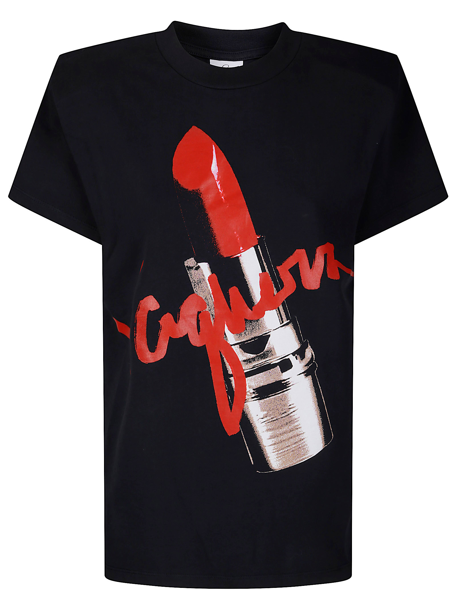 Vaquera Women Lipstick Oversized T Shirt Knit In Black