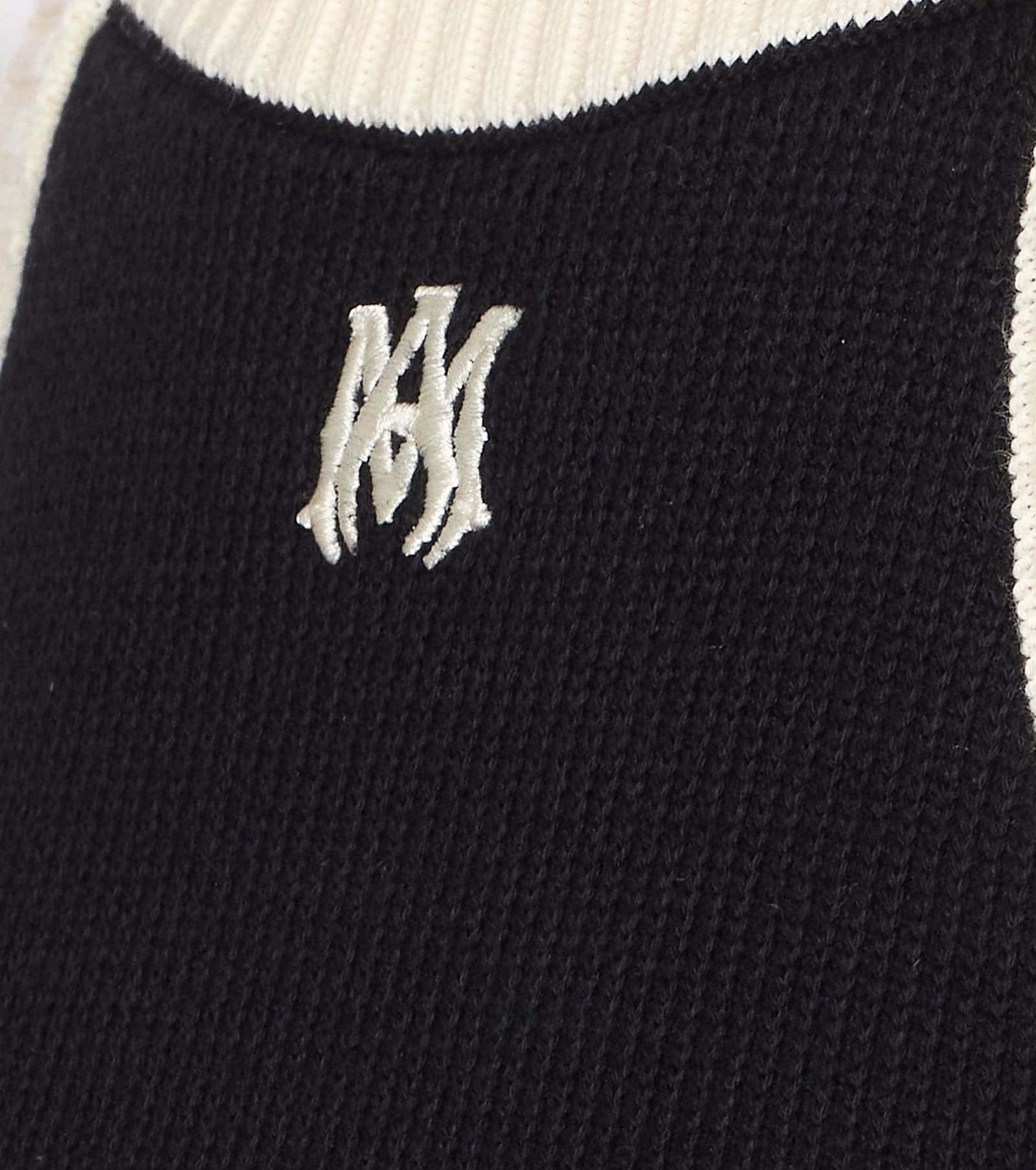 Amiri Cropped Tank Top Embroidered Logo
