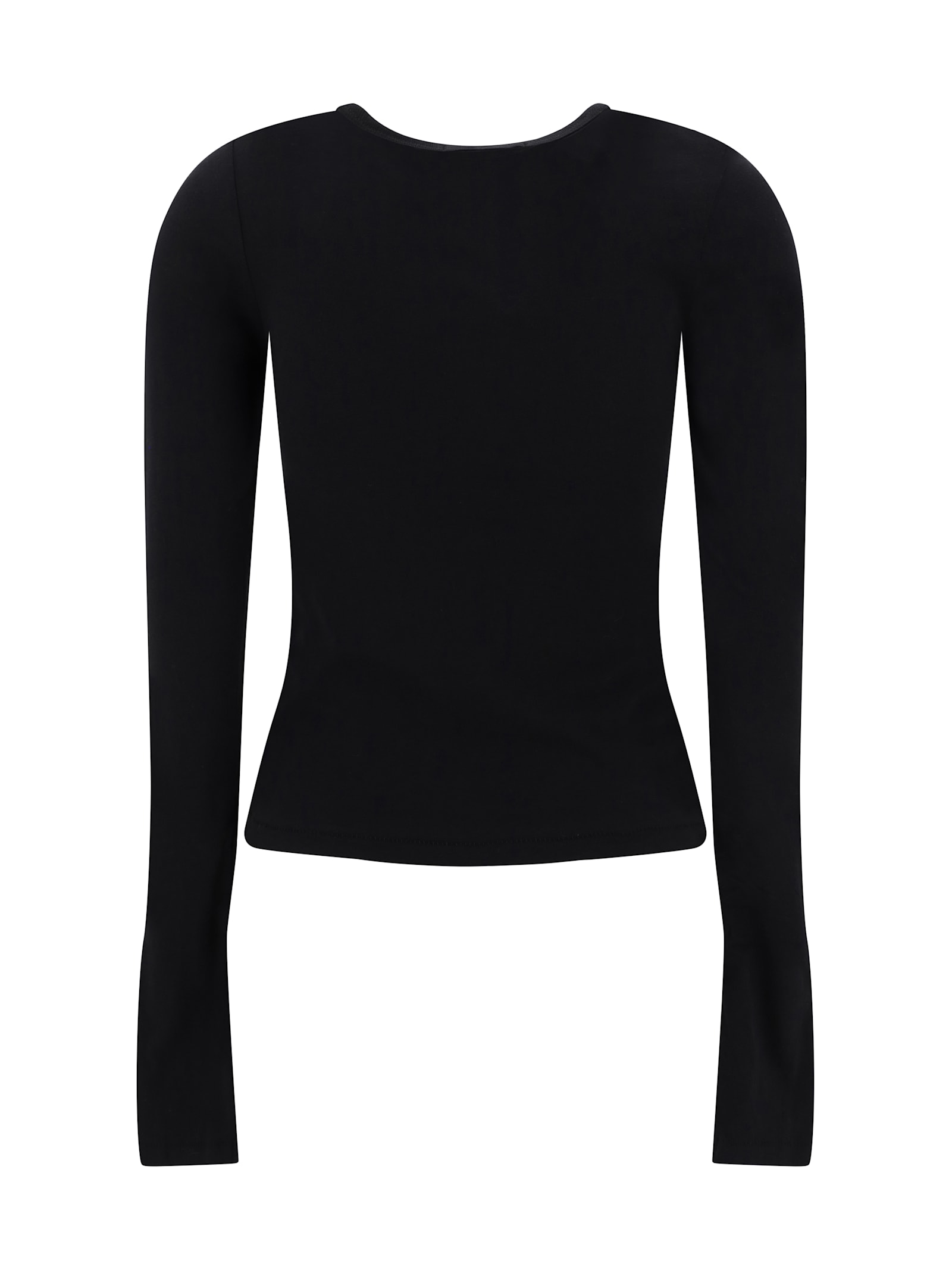Shop Éterne Long-sleeve Top In Black