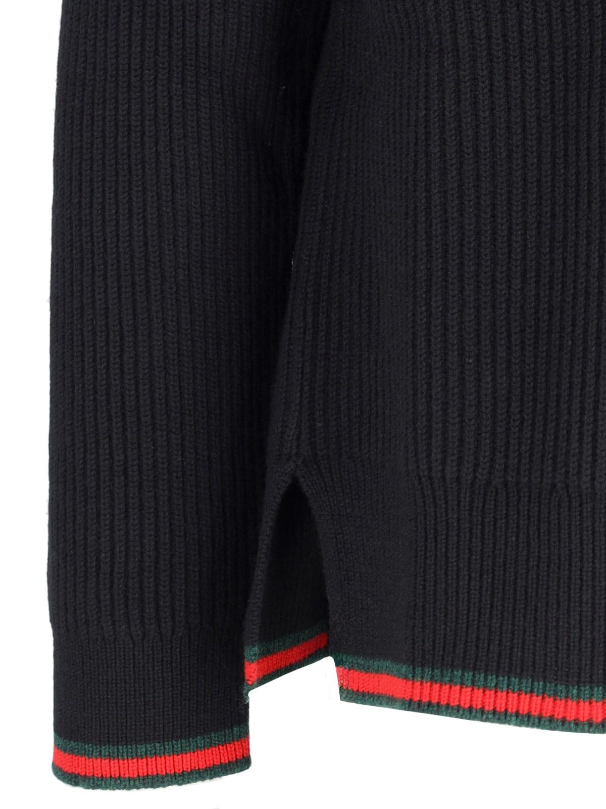 Shop Gucci Basic Sweater In Black