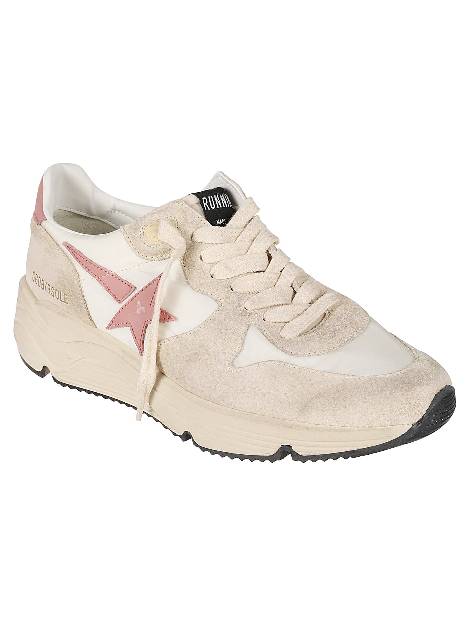 Shop Golden Goose Running Sole Sneakers In Pink