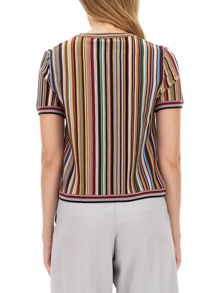 Shop Paul Smith Signature Stripe Jersey In Multicolour