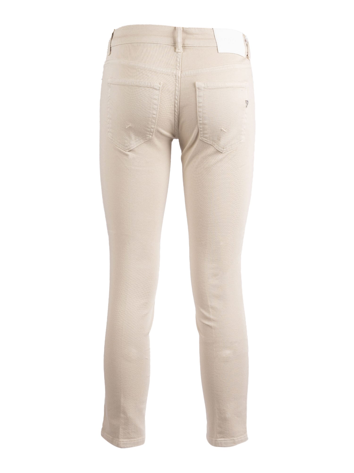 Dondup Jeans With Belt Loops In Neutral