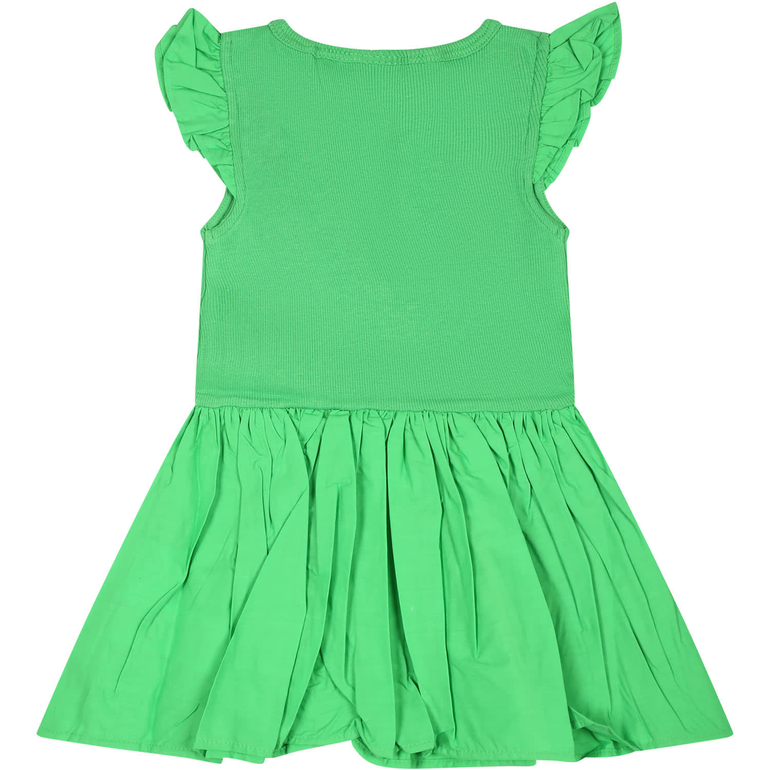 Shop Molo Green Dress For Baby Girl