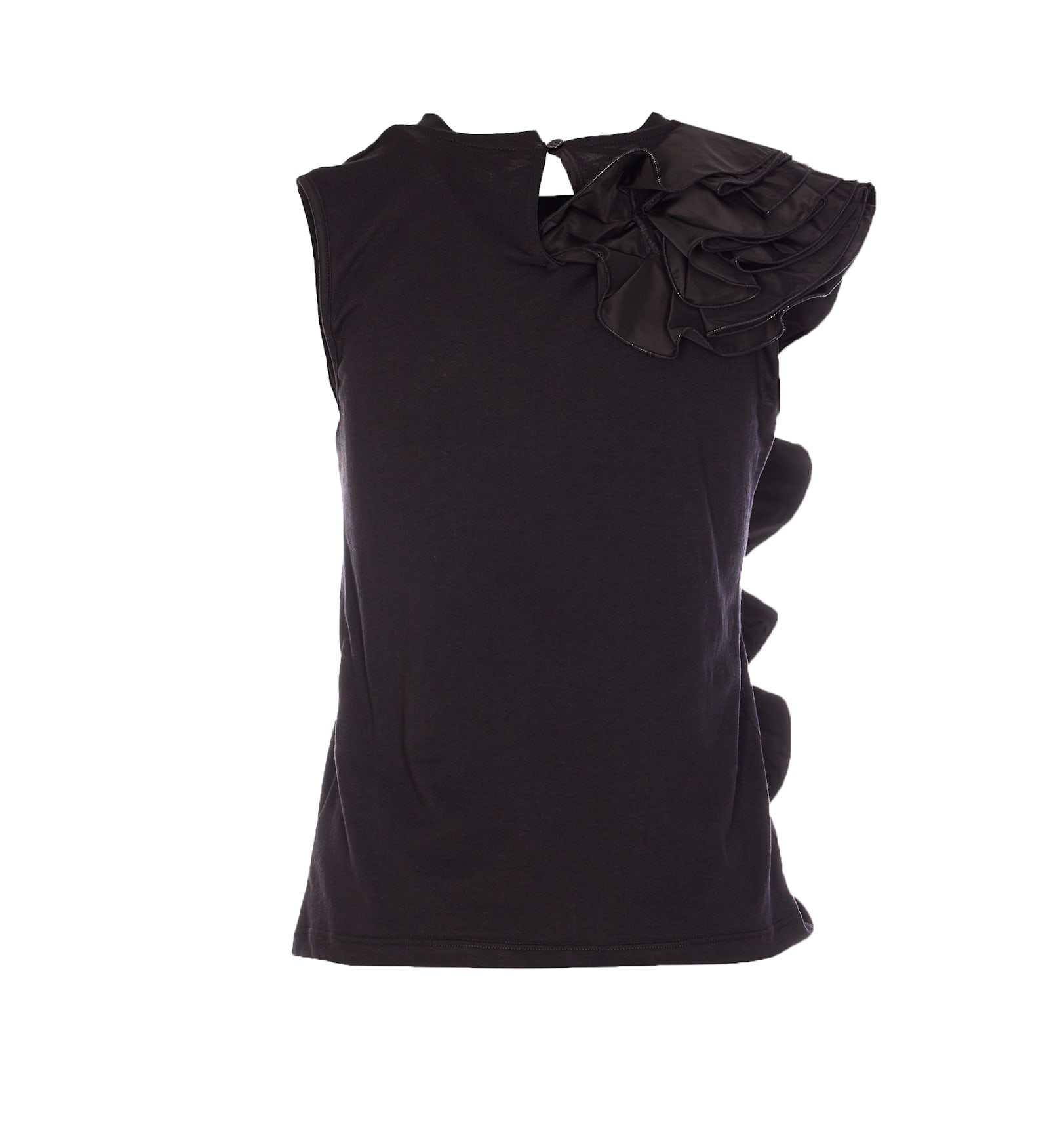 Liu •jo Ruffled Top In Black