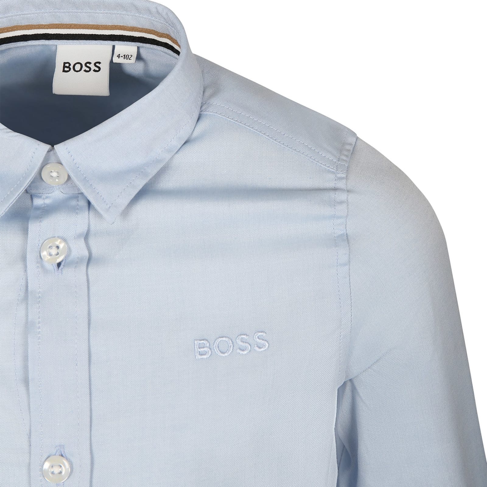 Shop Hugo Boss Light Blue Shirt For Boy