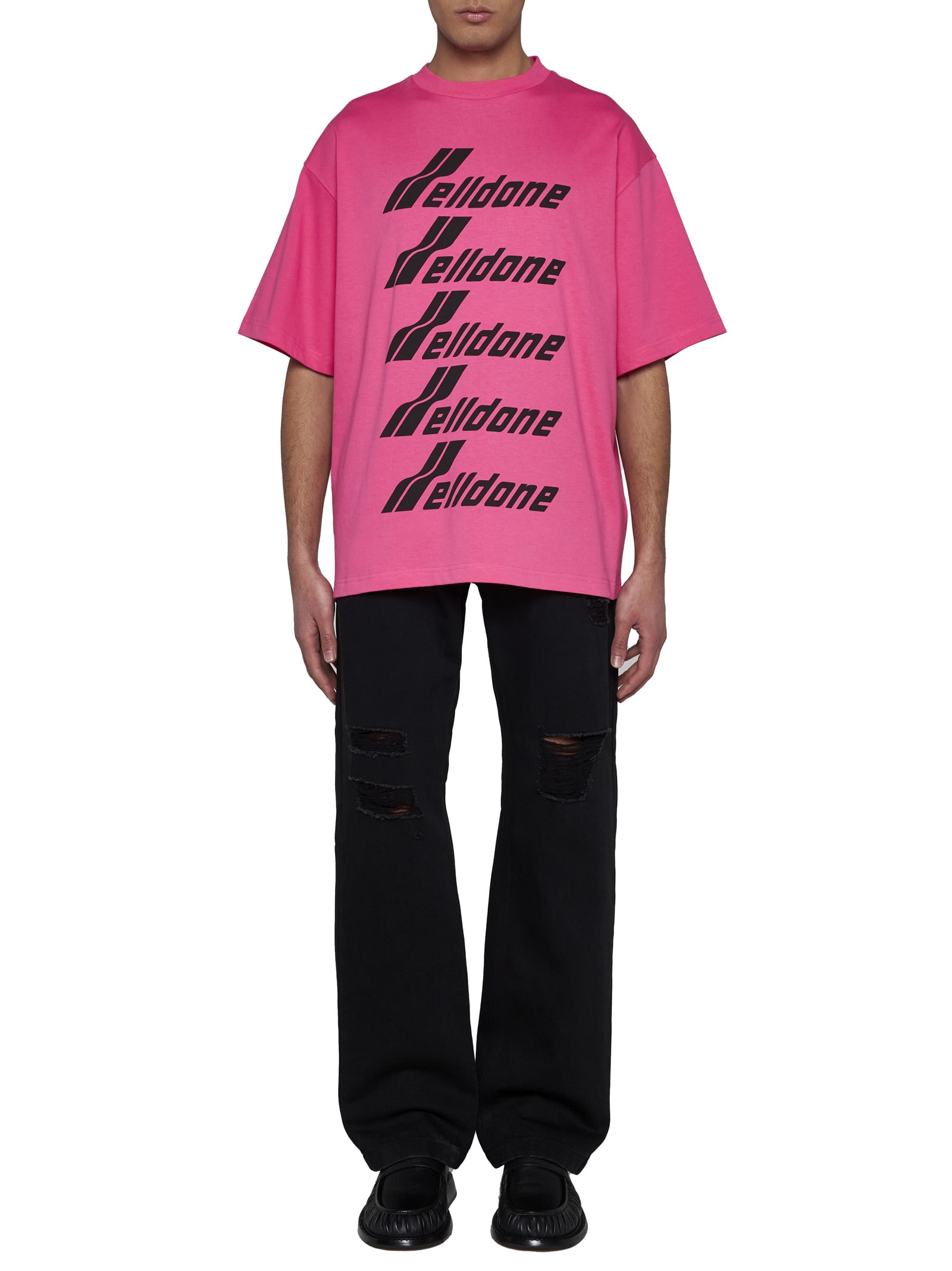 Shop We11 Done T-shirt In Pink
