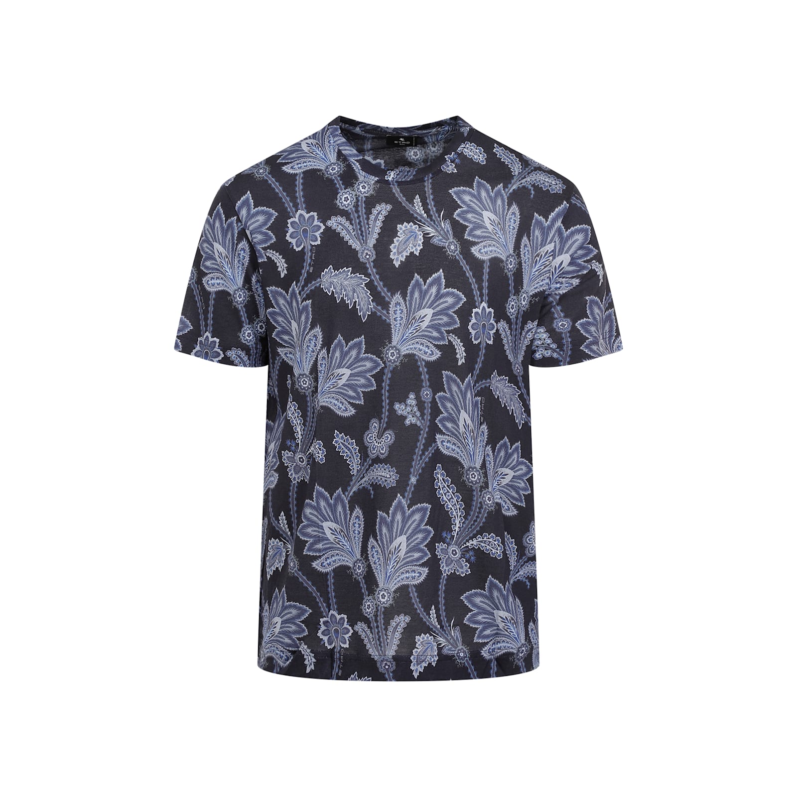 Shop Etro Roma Tshirt In F.do Blu