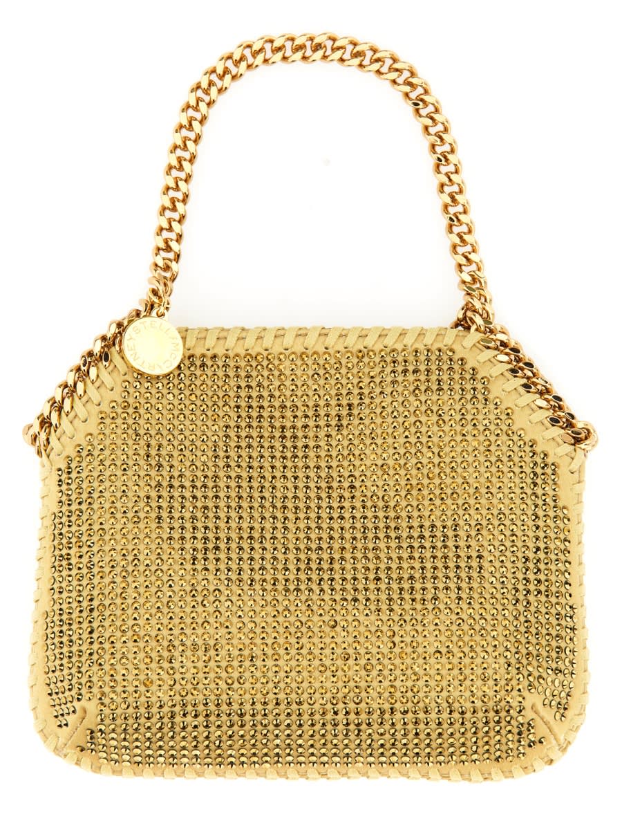 Stella Mccartney Falabella Mini Bag In Gold