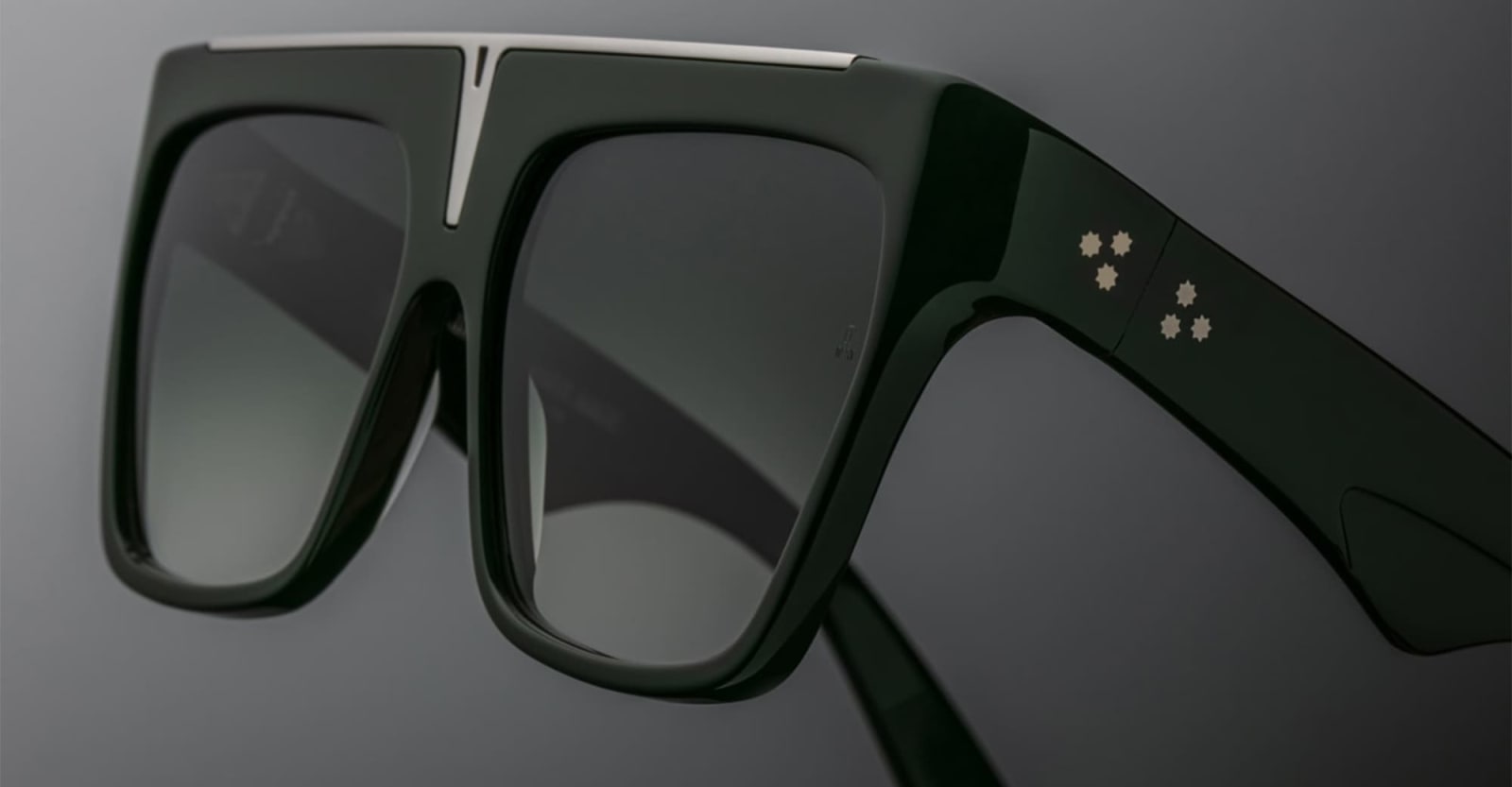 Shop Jacques Marie Mage Selini - Viper Sunglasses In Green