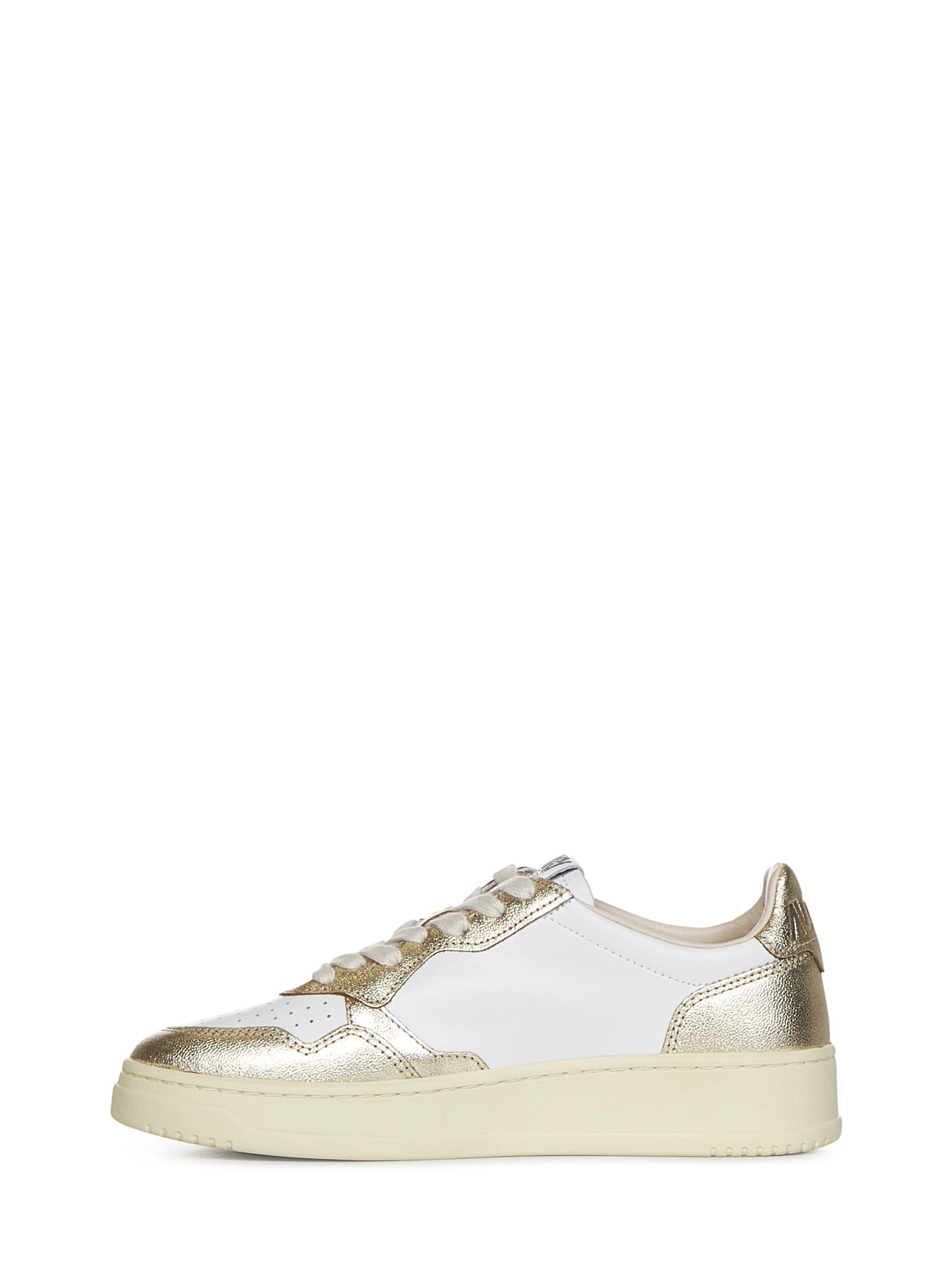 Shop Autry Medalist Low Sneakers In White Platinum